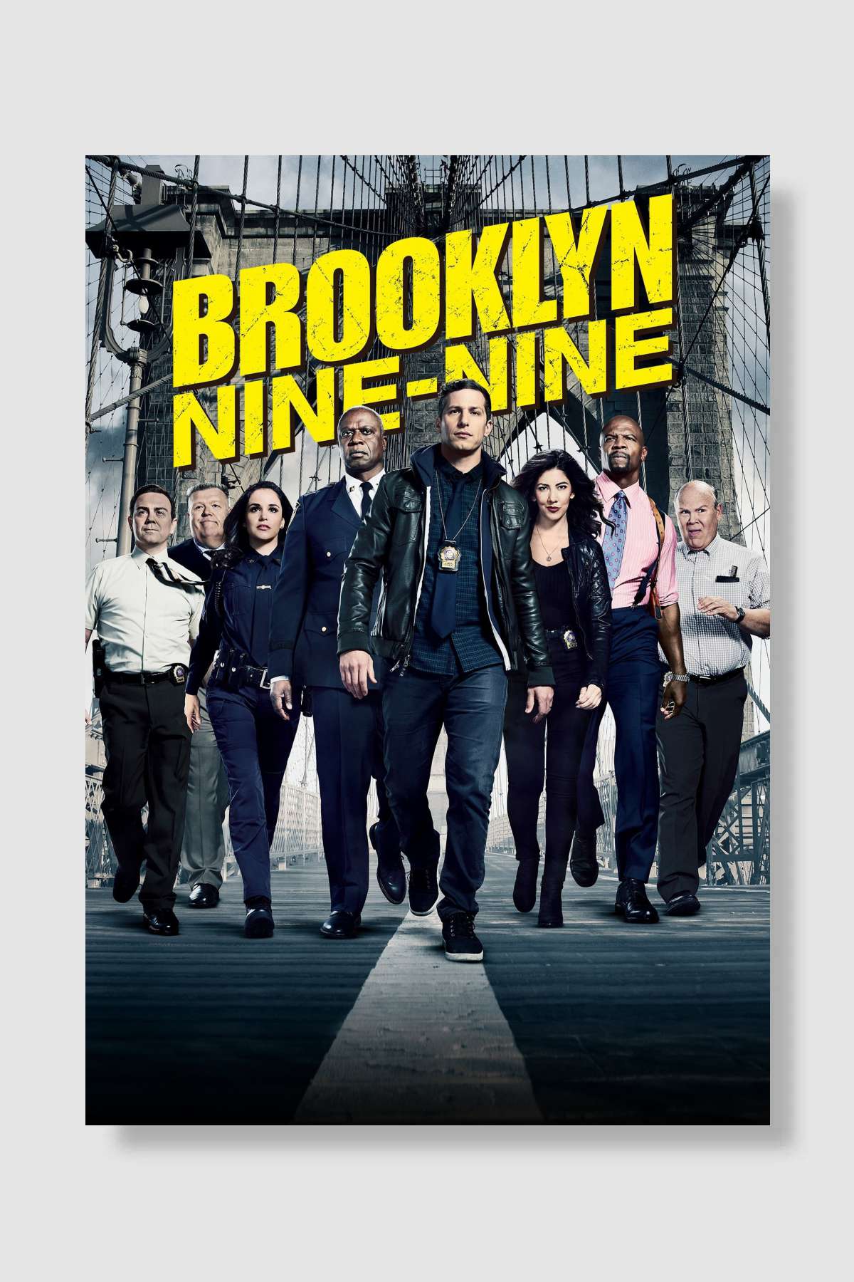 Brooklyn Nine-Nine Dizi Poster Çerçevesiz Yüksek Kalite Dizi Afiş Duvar Poster