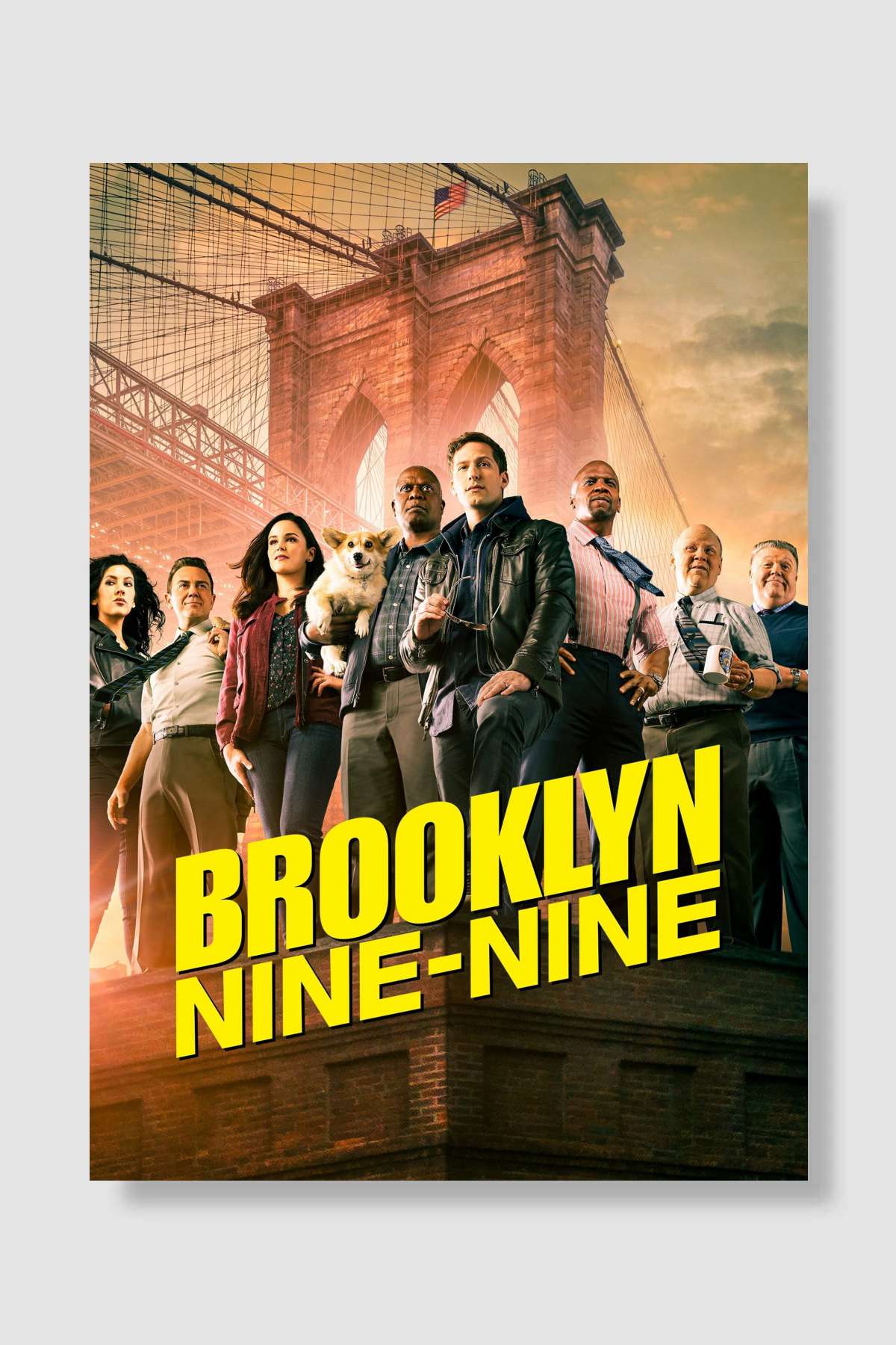 Brooklyn Nine-Nine Dizi Poster Çerçevesiz Yüksek Kalite Dizi Afiş Duvar Poster