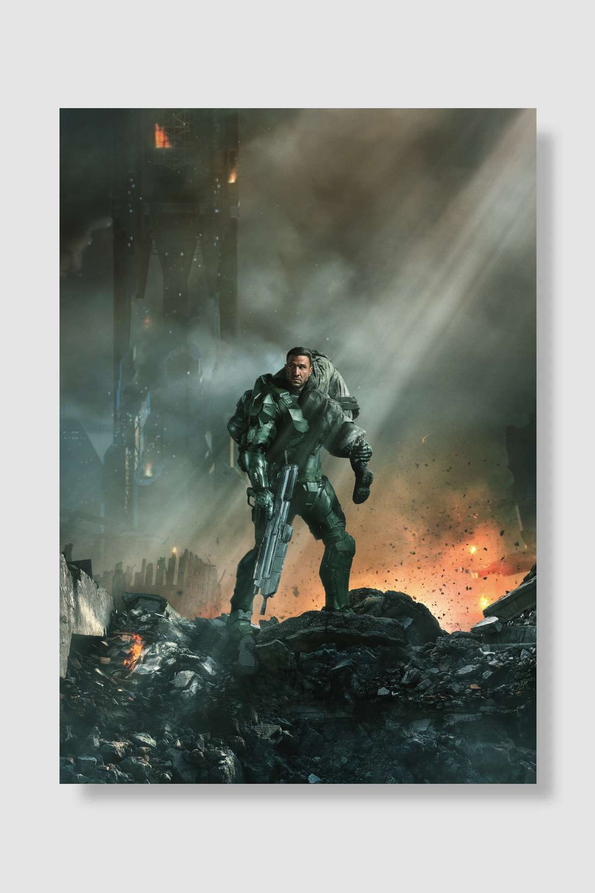 Halo Dizi Poster Çerçevesiz Yüksek Kalite Dizi Afiş Duvar Poster