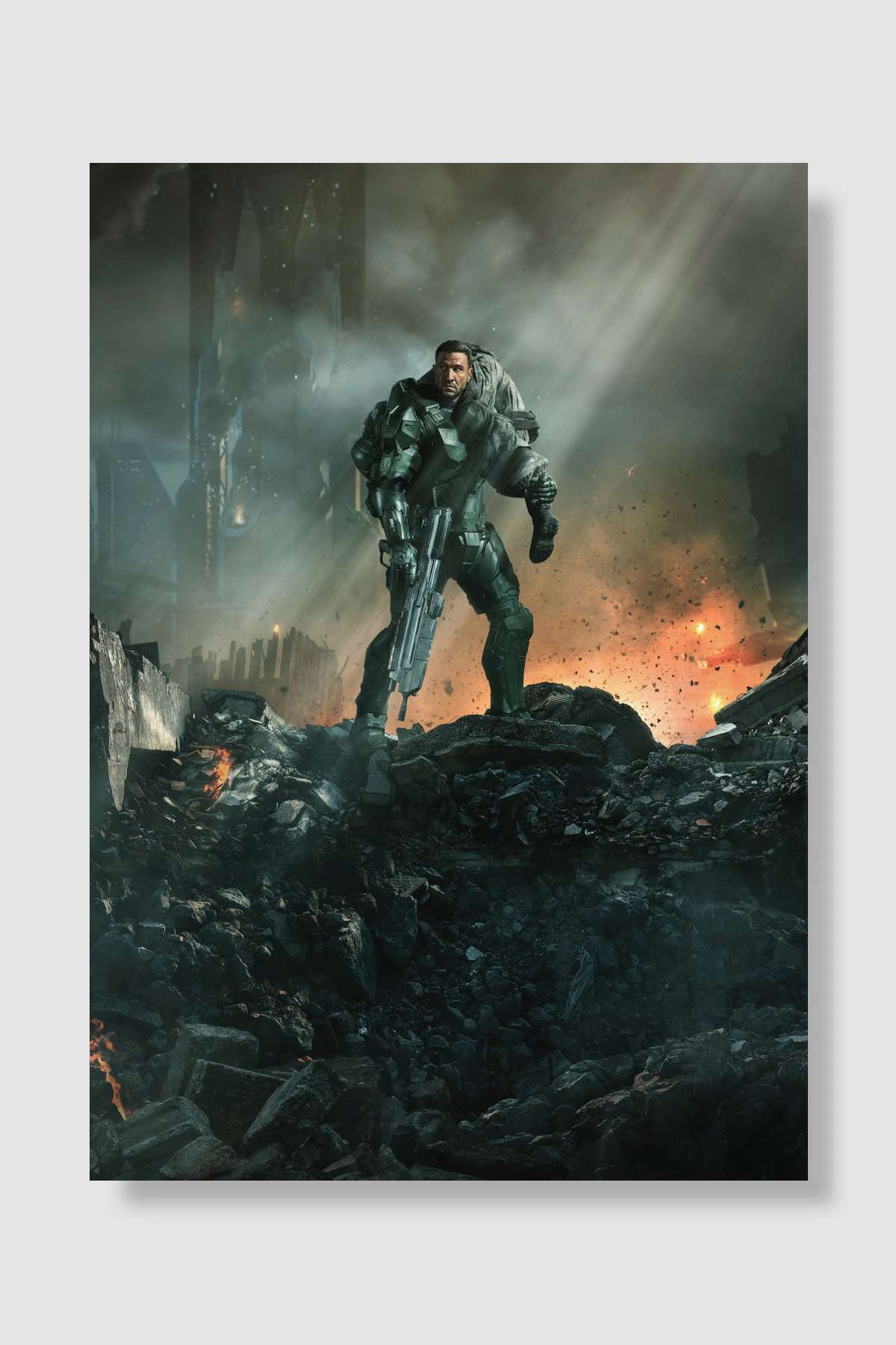 Halo Dizi Poster Çerçevesiz Yüksek Kalite Dizi Afiş Duvar Poster