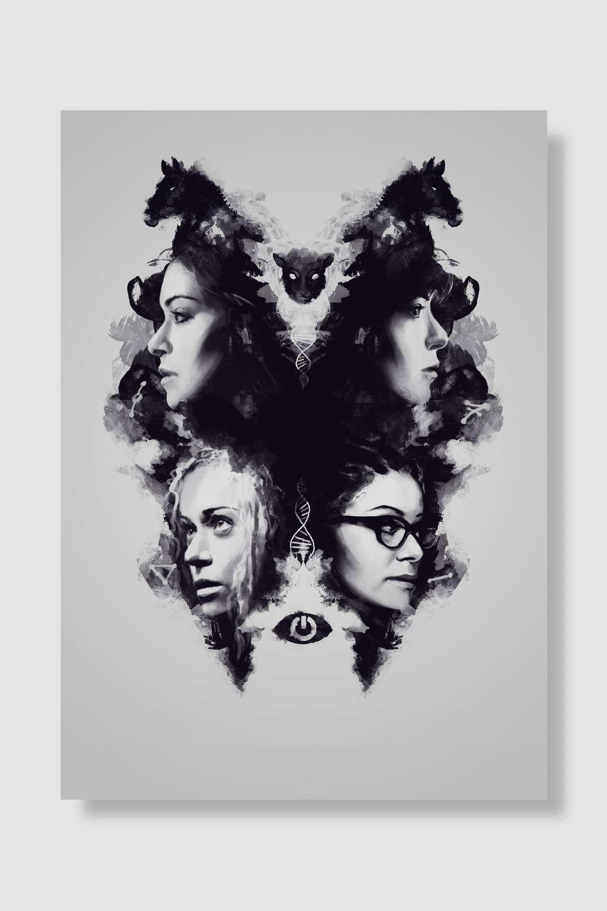 Orphan Black Dizi Poster Çerçevesiz Yüksek Kalite Dizi Afiş Duvar Poster