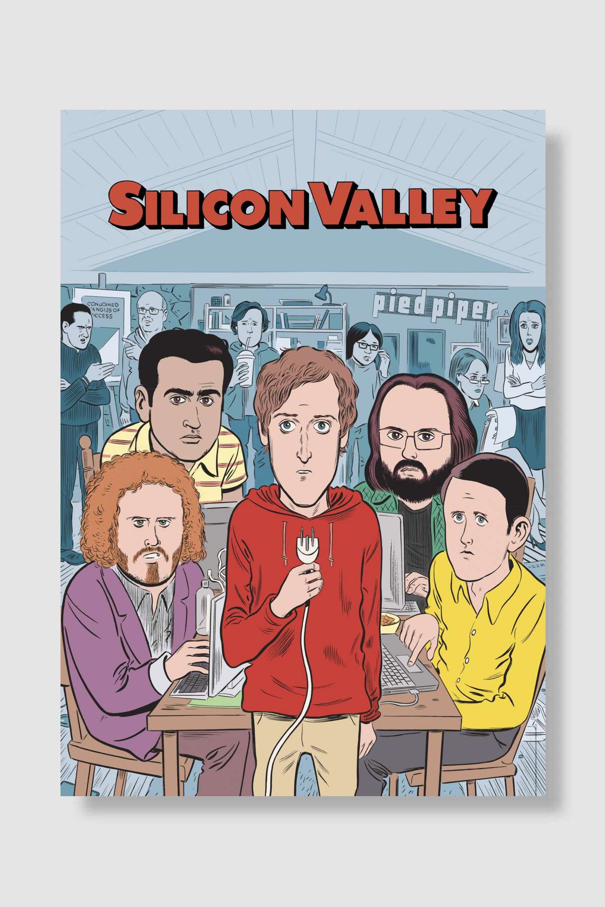 Silicon Valley Dizi Poster Çerçevesiz Yüksek Kalite Dizi Afiş Duvar Poster