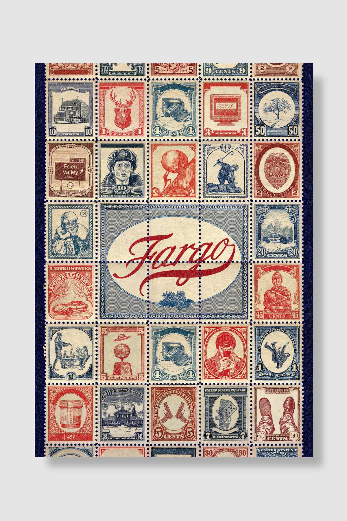 Fargo Dizi Poster Çerçevesiz Yüksek Kalite Dizi Afiş Duvar Poster