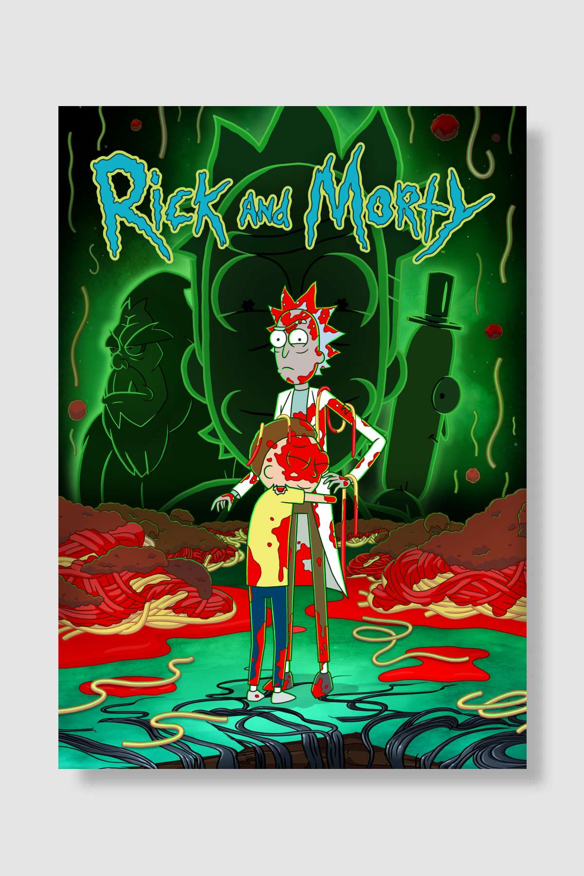Rick and Morty Dizi Poster Çerçevesiz Yüksek Kalite Dizi Afiş Duvar Poster