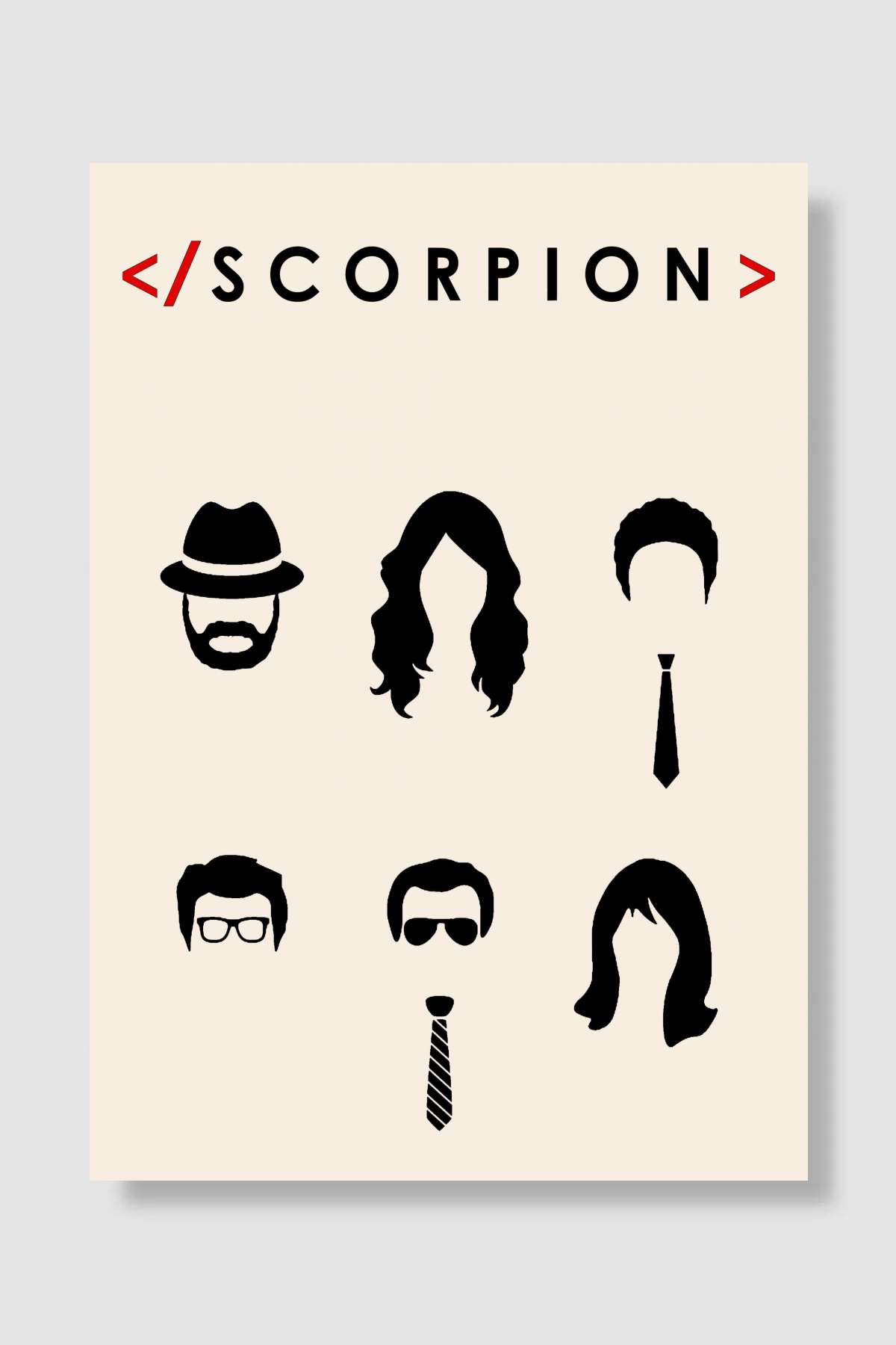 Scorpion Dizi Poster Çerçevesiz Yüksek Kalite Dizi Afiş Duvar Poster