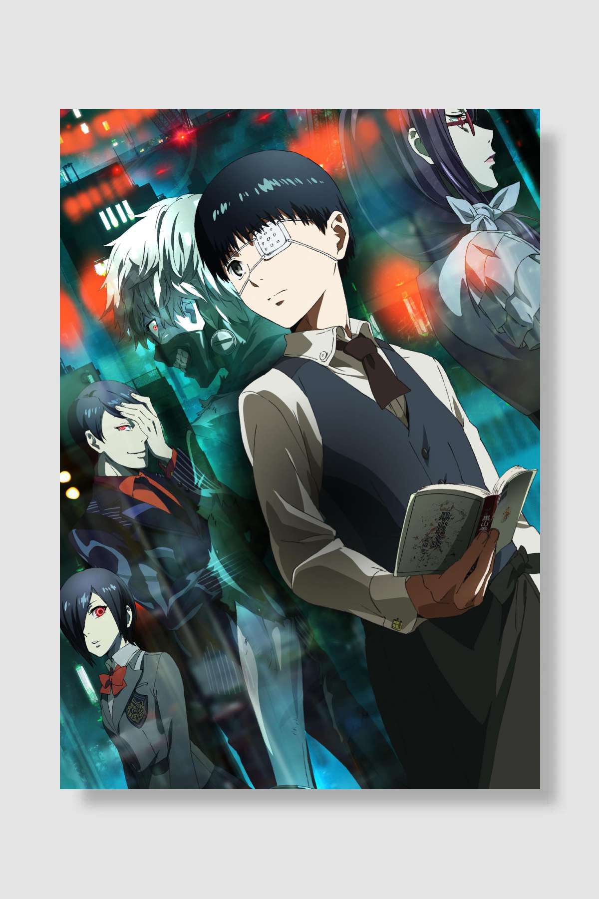 Tokyo Ghoul - 東京喰種トーキョーグール Dizi Poster Çerçevesiz Yüksek Kalite Dizi Afiş Duvar Poster