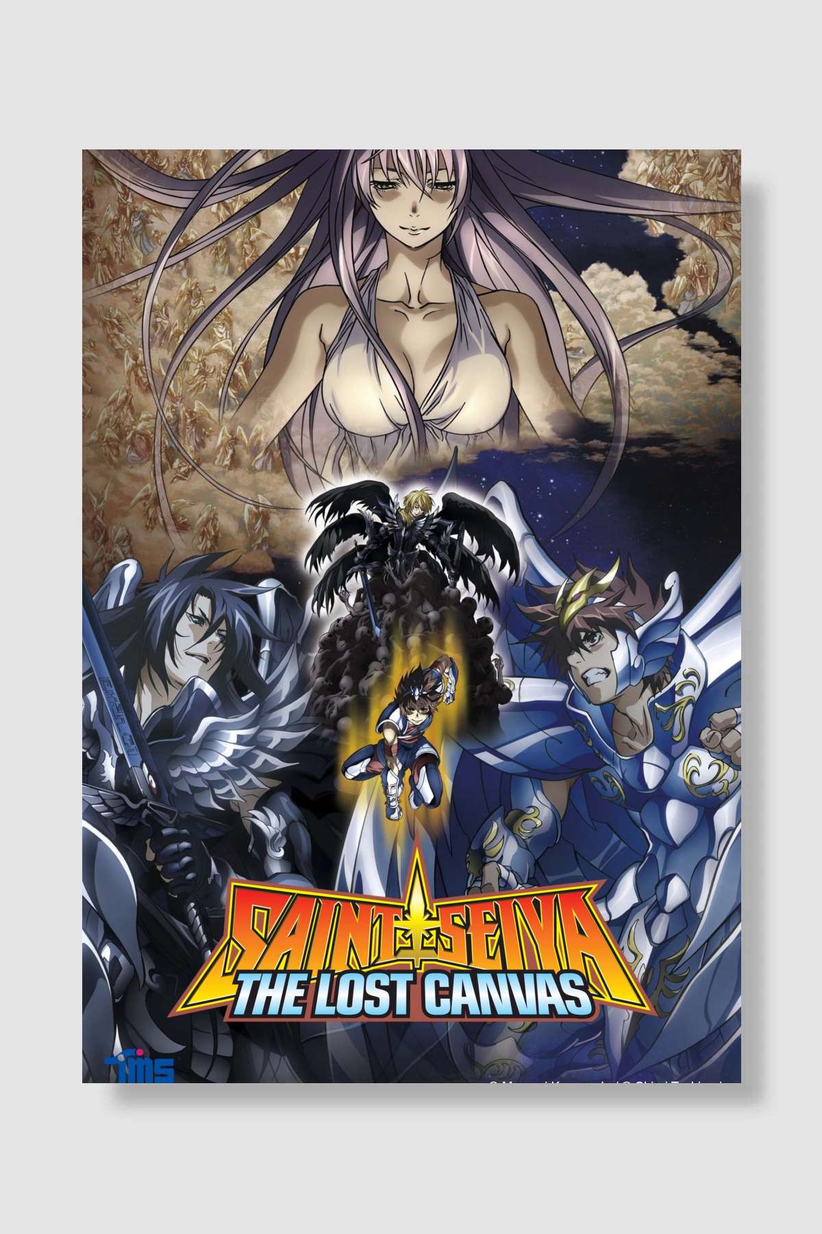 Saint Seiya: The Lost Canvas - 聖闘士星矢 THE LOST CANVAS 冥王神話 Dizi Poster Çerçevesiz Yüksek Kalite Dizi Afiş Duvar Poster