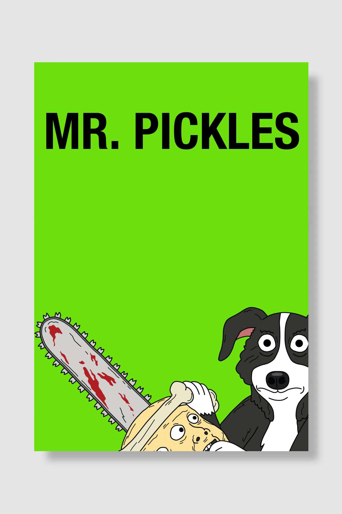 Mr. Pickles Dizi Poster Çerçevesiz Yüksek Kalite Dizi Afiş Duvar Poster