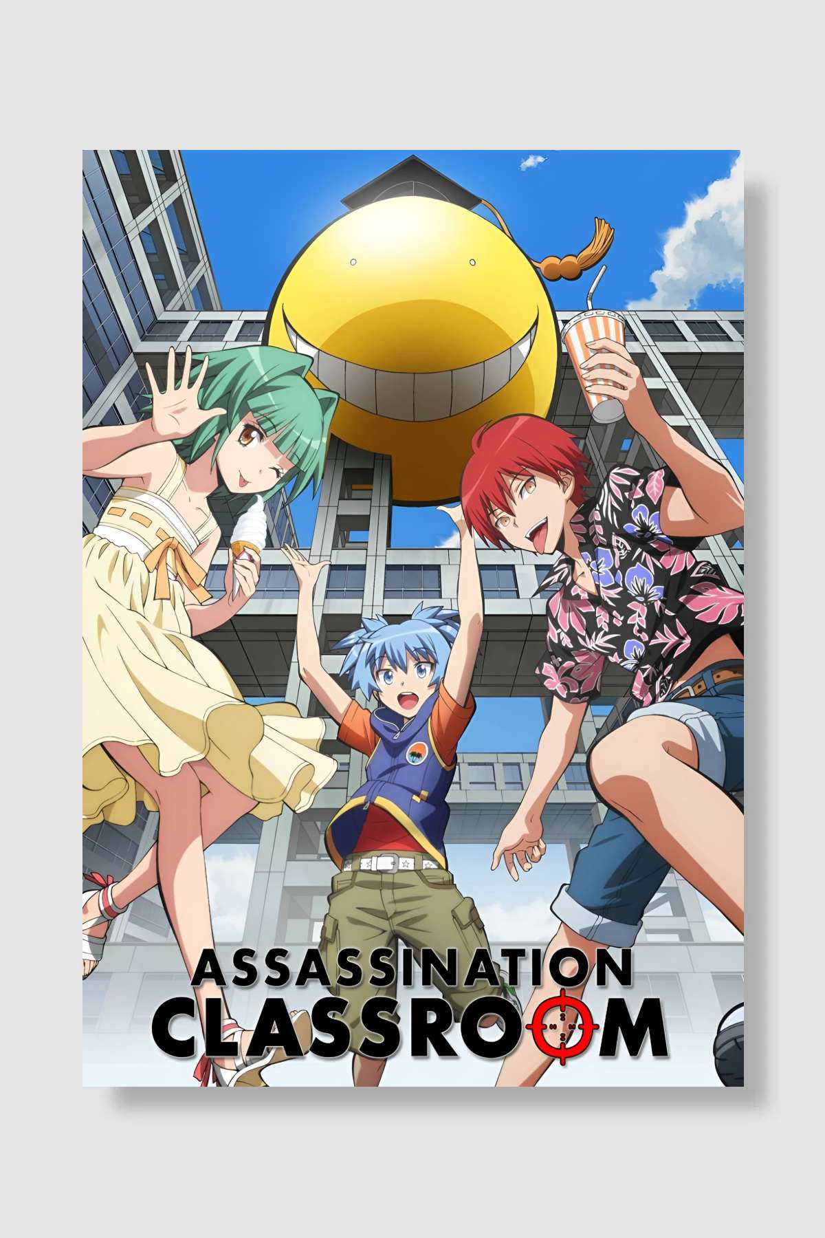 Ansatsu Kyoushitsu - 暗殺教室 Dizi Poster Çerçevesiz Yüksek Kalite Dizi Afiş Duvar Poster