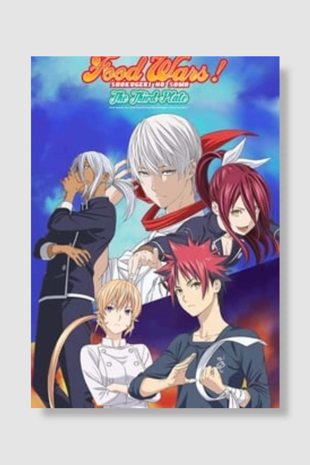 Shokugeki no Souma - 食戟のソーマ Dizi Poster Çerçevesiz Yüksek Kalite Dizi Afiş Duvar Poster
