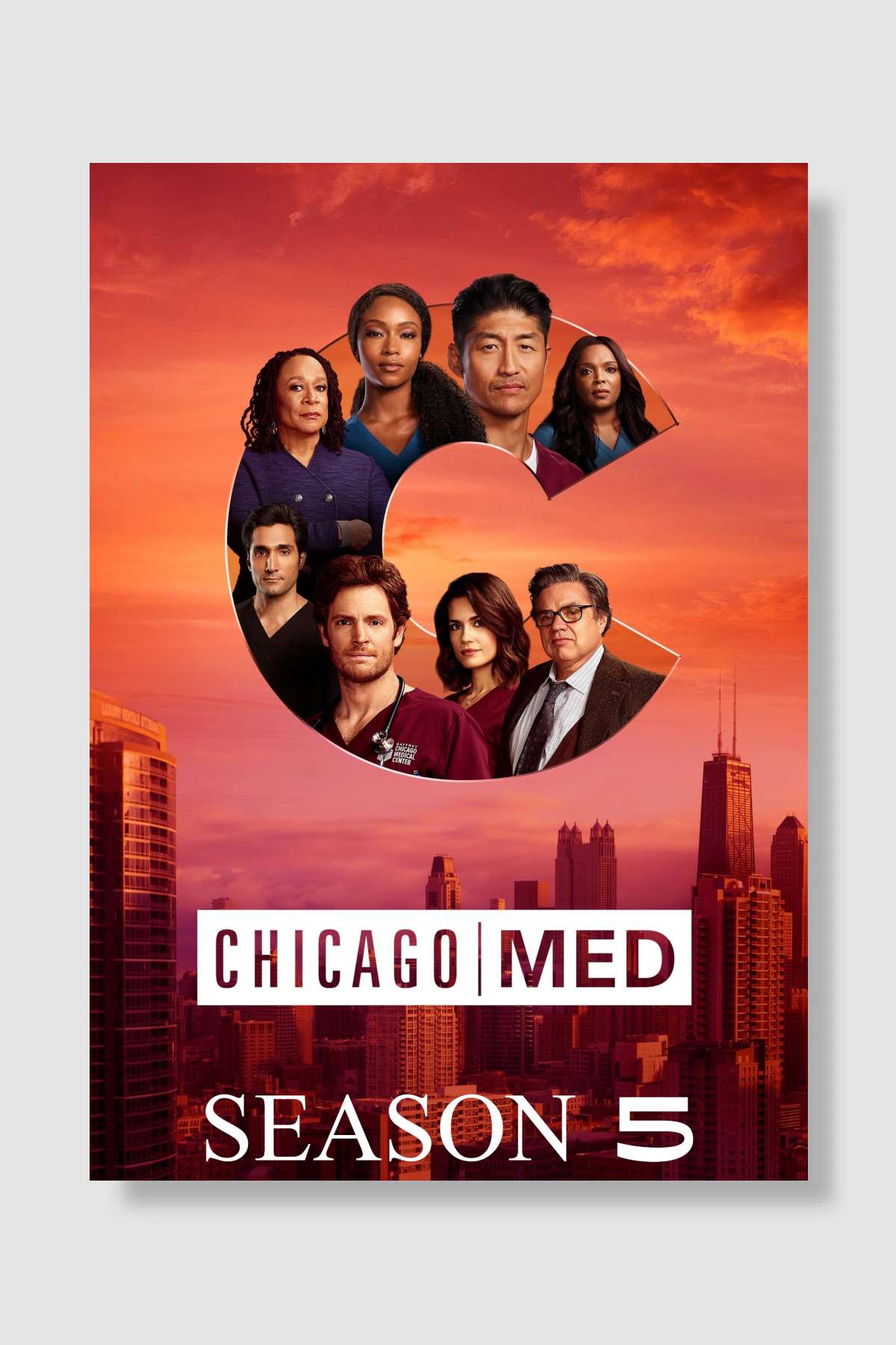 Chicago Med Dizi Poster Çerçevesiz Yüksek Kalite Dizi Afiş Duvar Poster