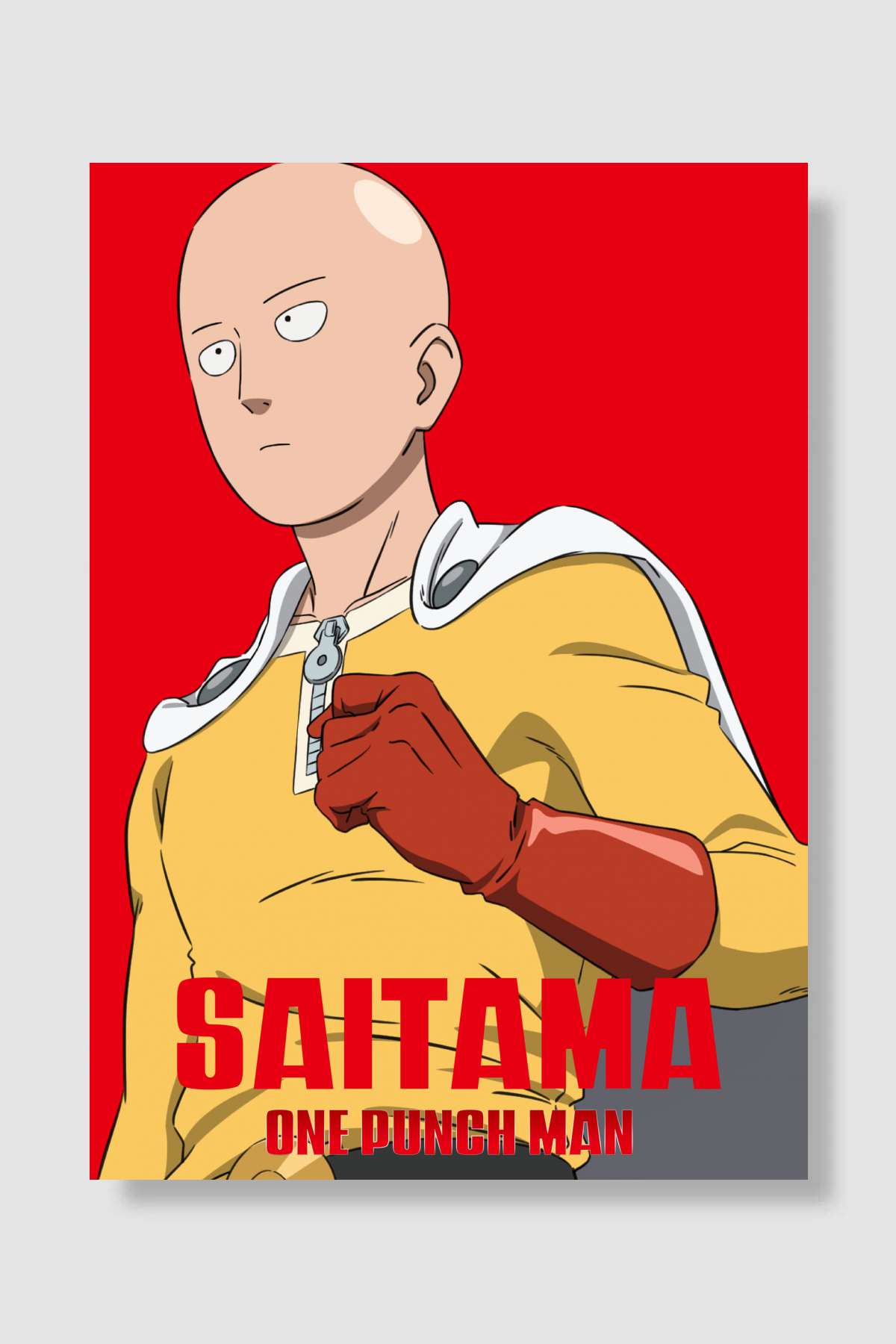 One Punch Man - ワンパンマン Dizi Poster Çerçevesiz Yüksek Kalite Dizi Afiş Duvar Poster