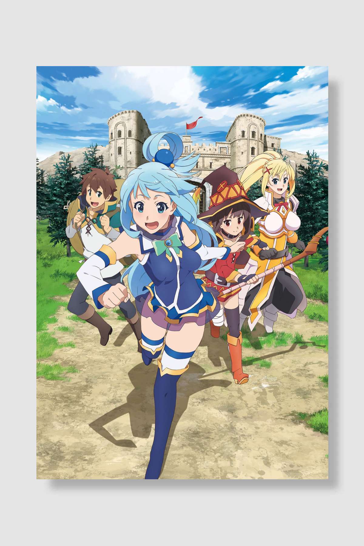 この素晴らしい世界に祝福を！ Dizi Poster Çerçevesiz Yüksek Kalite Dizi Afiş Duvar Poster