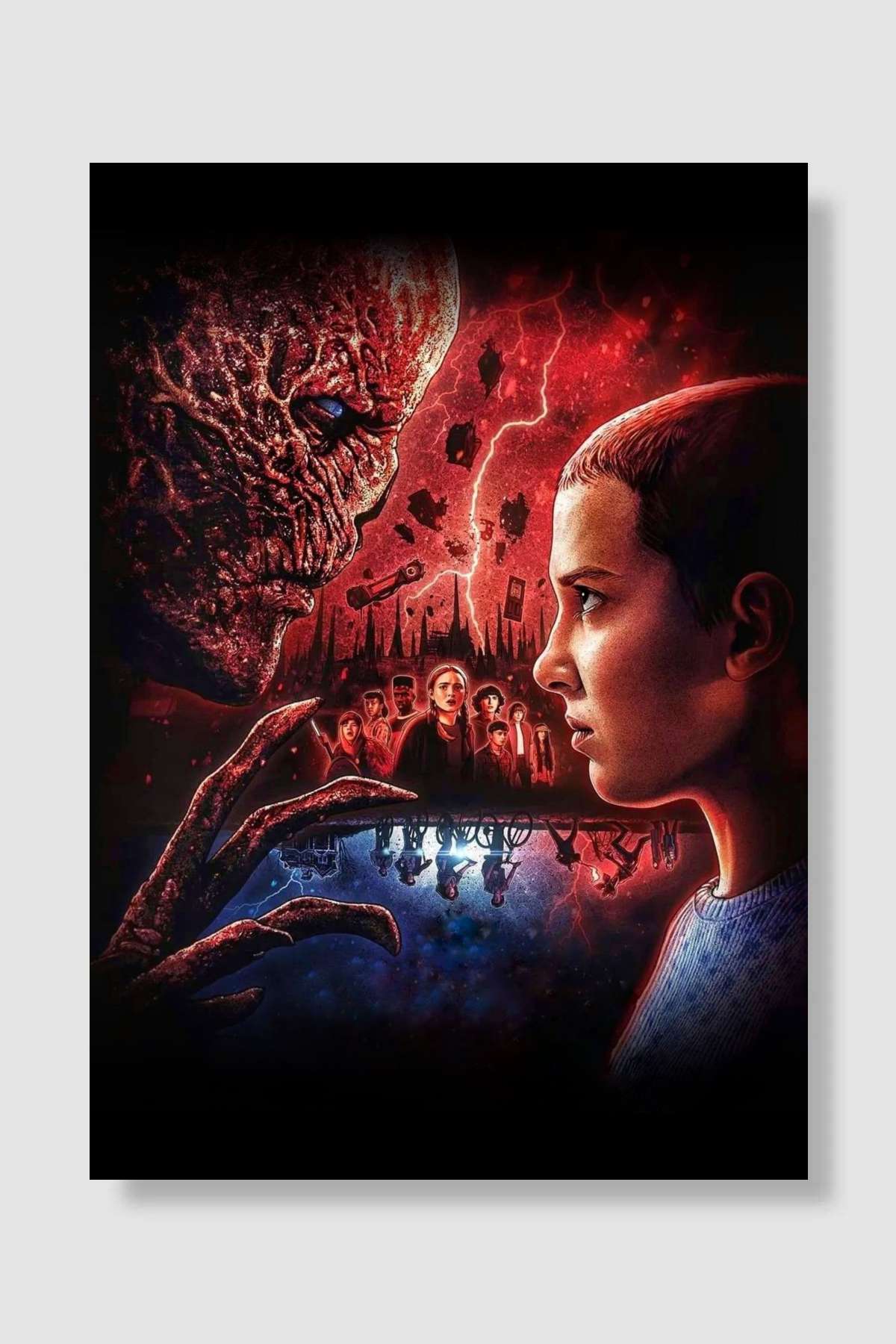 Stranger Things Dizi Poster Çerçevesiz Yüksek Kalite Dizi Afiş Duvar Poster