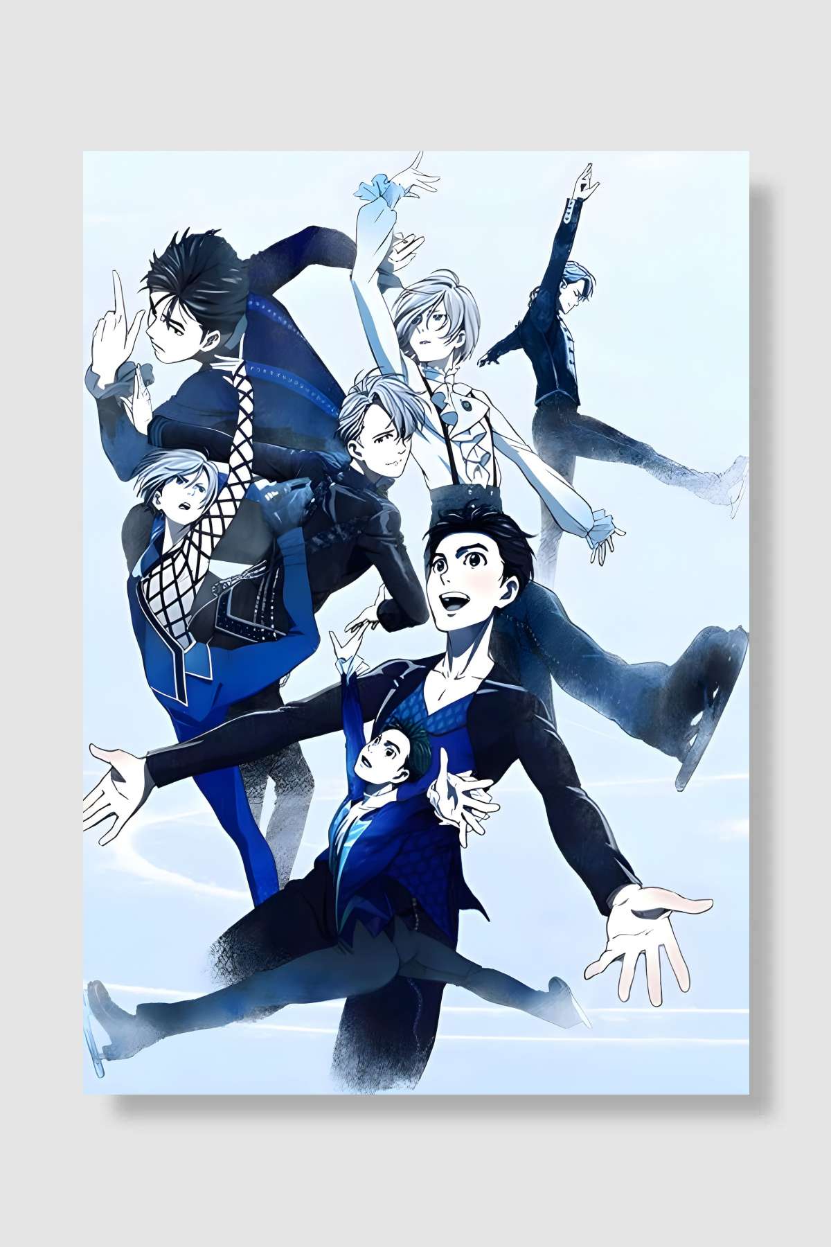 ユーリ!!! on ICE Dizi Poster Çerçevesiz Yüksek Kalite Dizi Afiş Duvar Poster