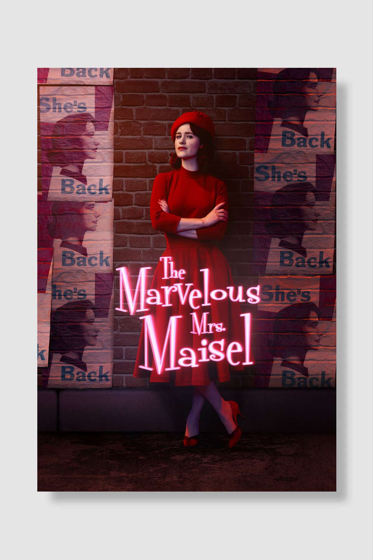 Muhteşem Bayan Maisel - The Marvelous Mrs. Maisel Dizi Poster Çerçevesiz Yüksek Kalite Dizi Afiş Duvar Poster
