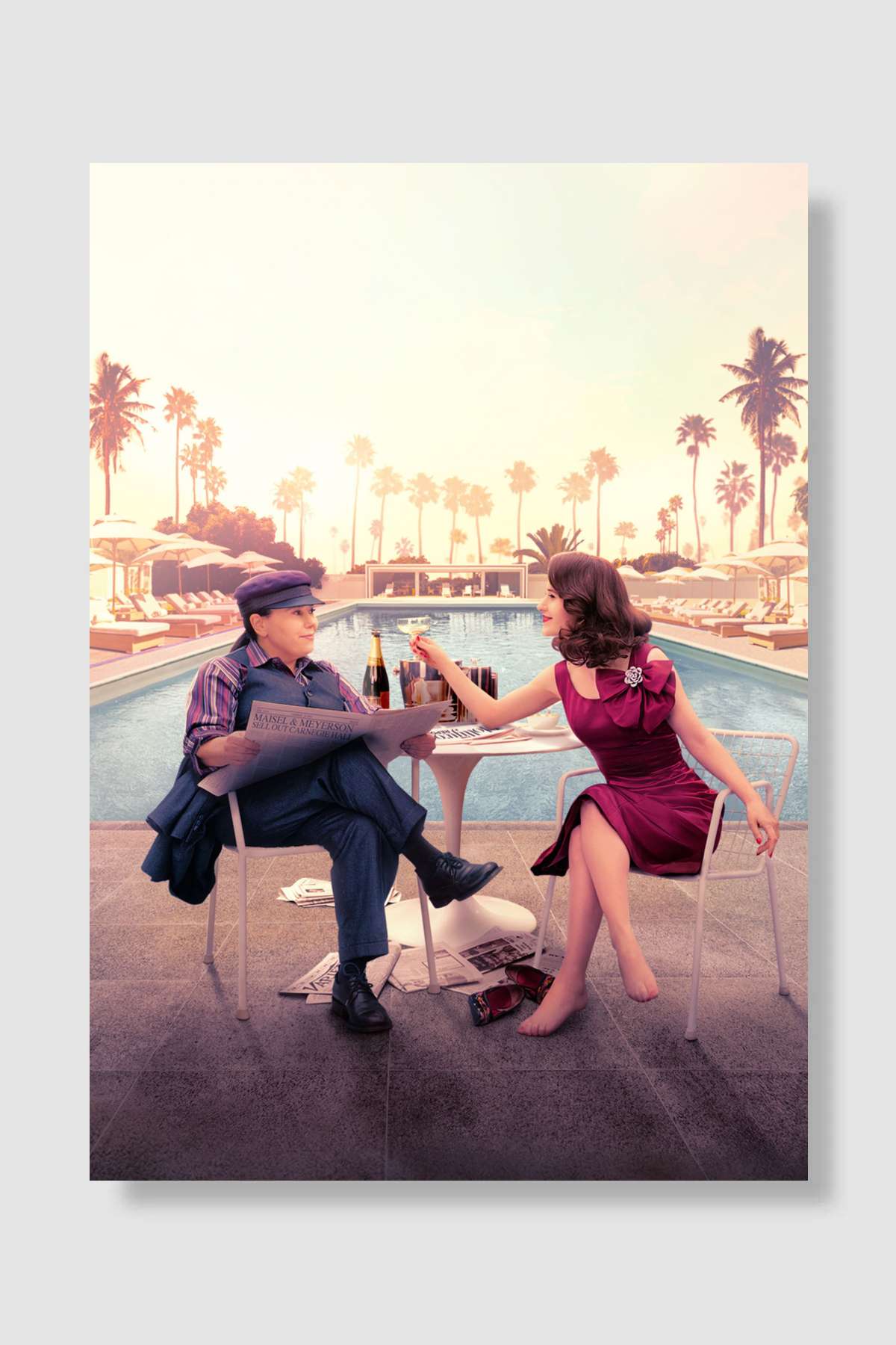 Muhteşem Bayan Maisel - The Marvelous Mrs. Maisel Dizi Poster Çerçevesiz Yüksek Kalite Dizi Afiş Duvar Poster