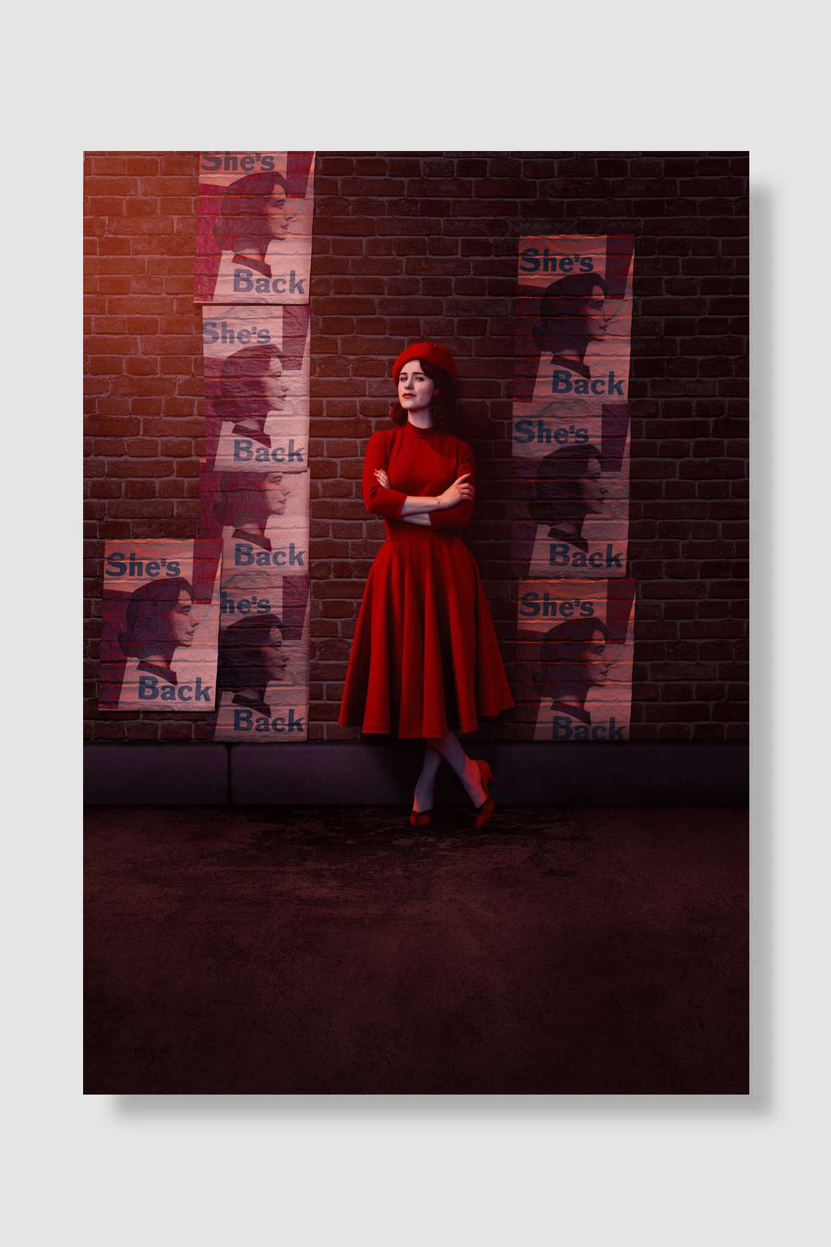 Muhteşem Bayan Maisel - The Marvelous Mrs. Maisel Dizi Poster Çerçevesiz Yüksek Kalite Dizi Afiş Duvar Poster