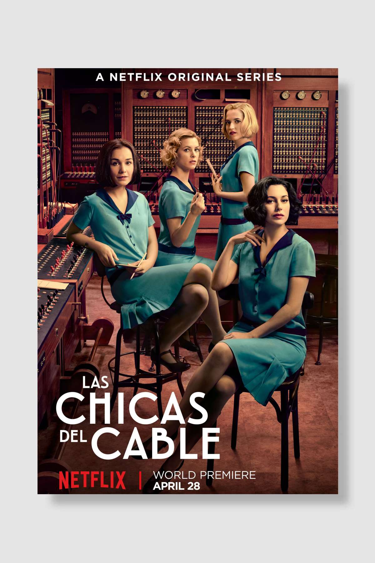 Kablo Kızları - Las chicas del cable Dizi Poster Çerçevesiz Yüksek Kalite Dizi Afiş Duvar Poster