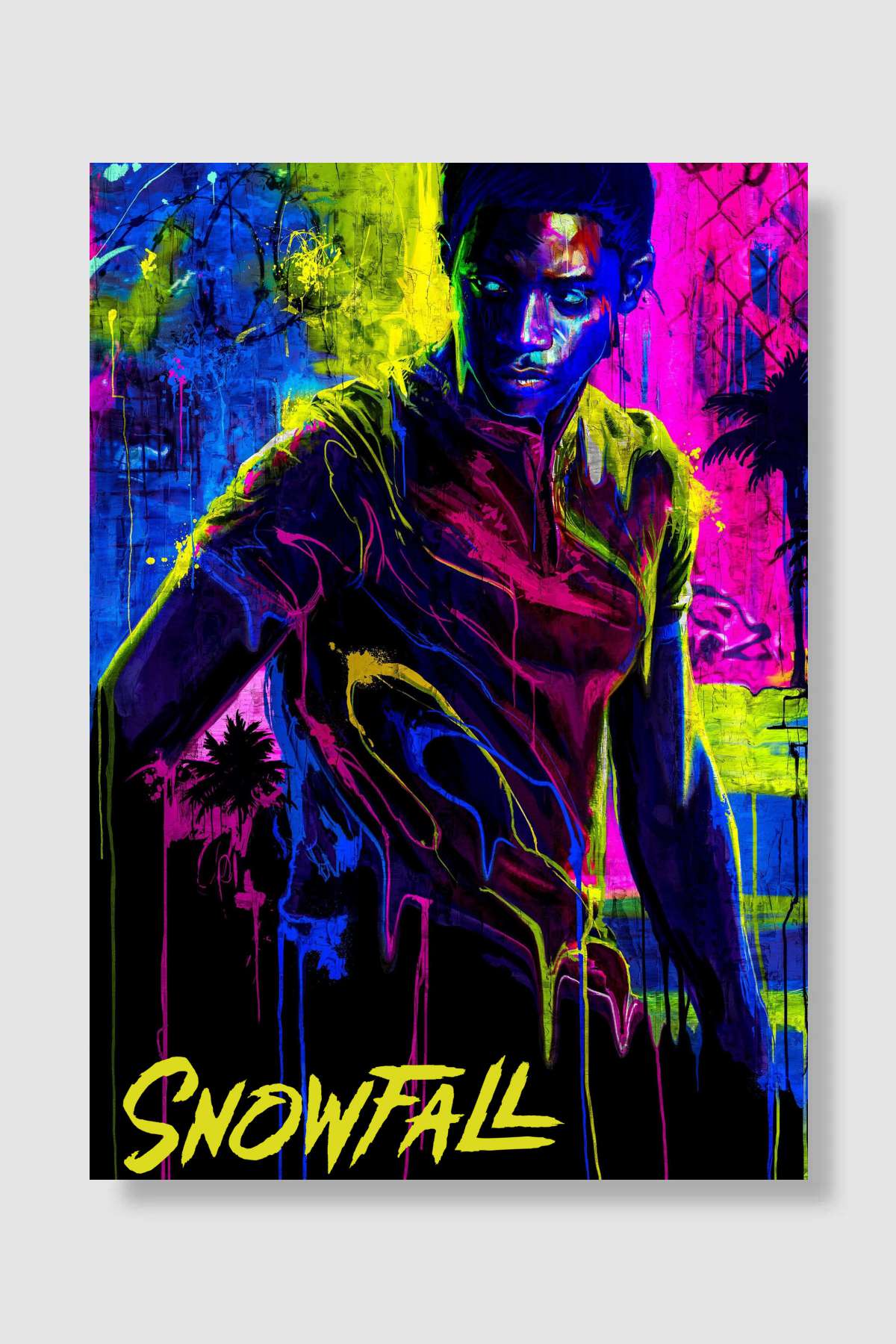 Snowfall Dizi Poster Çerçevesiz Yüksek Kalite Dizi Afiş Duvar Poster