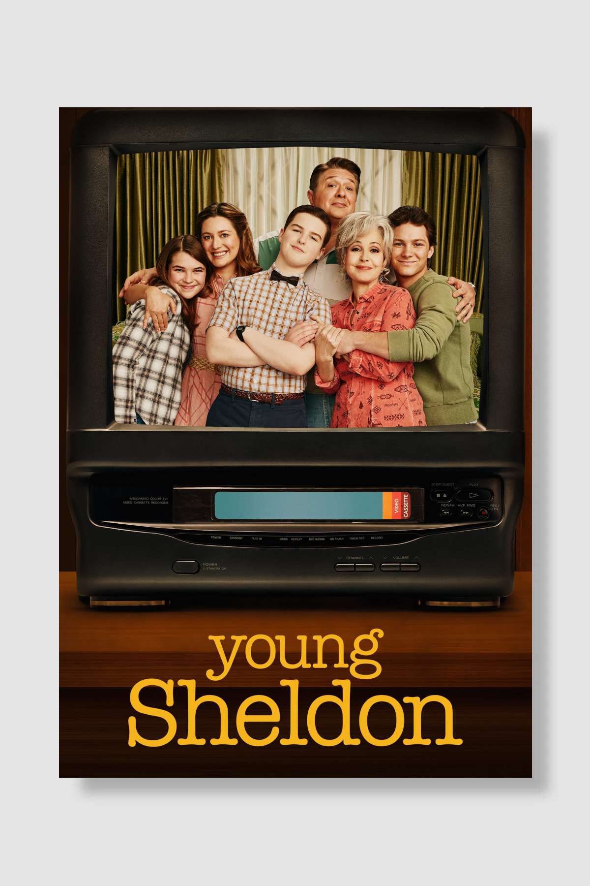 Young Sheldon Dizi Poster Çerçevesiz Yüksek Kalite Dizi Afiş Duvar Poster