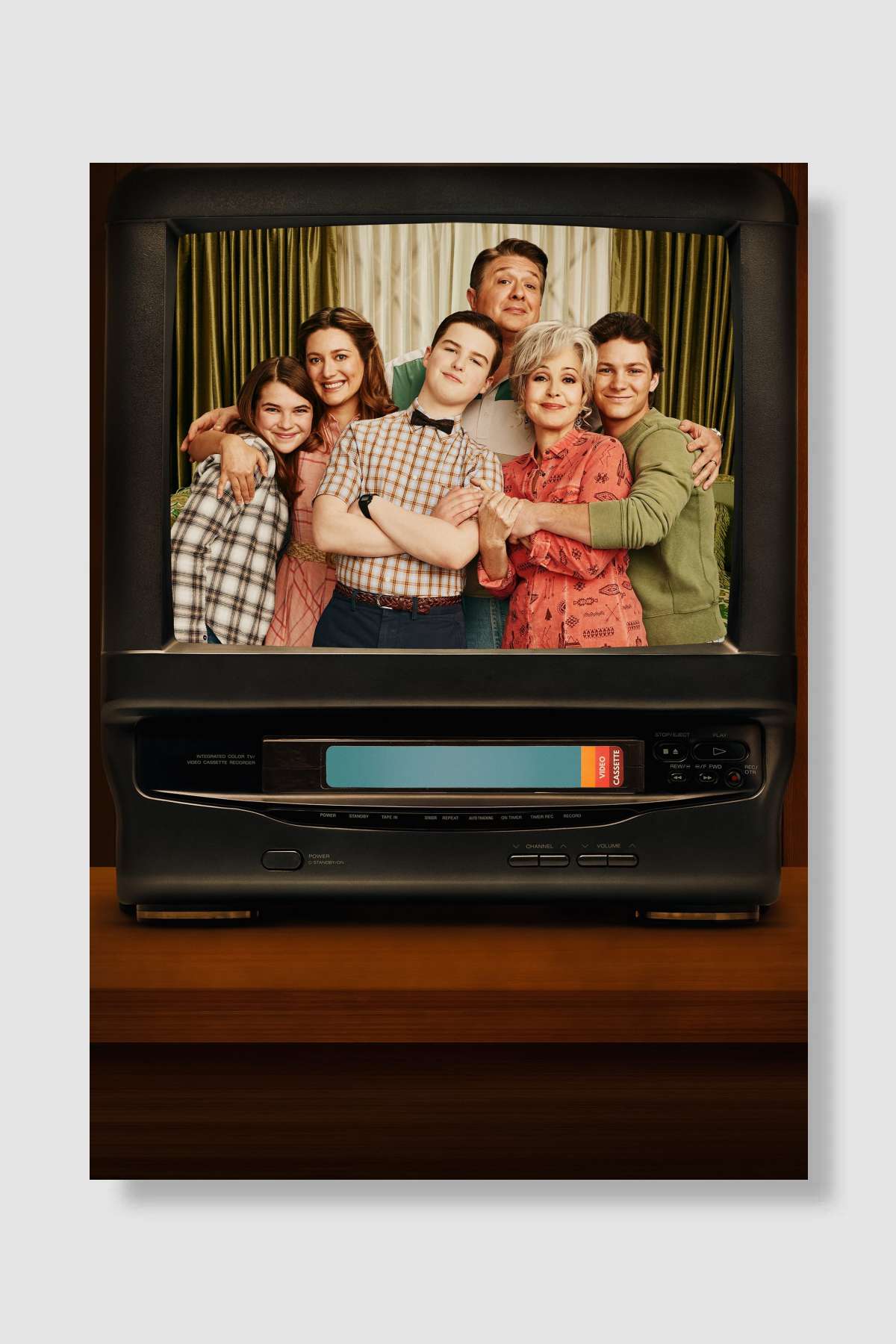 Young Sheldon Dizi Poster Çerçevesiz Yüksek Kalite Dizi Afiş Duvar Poster