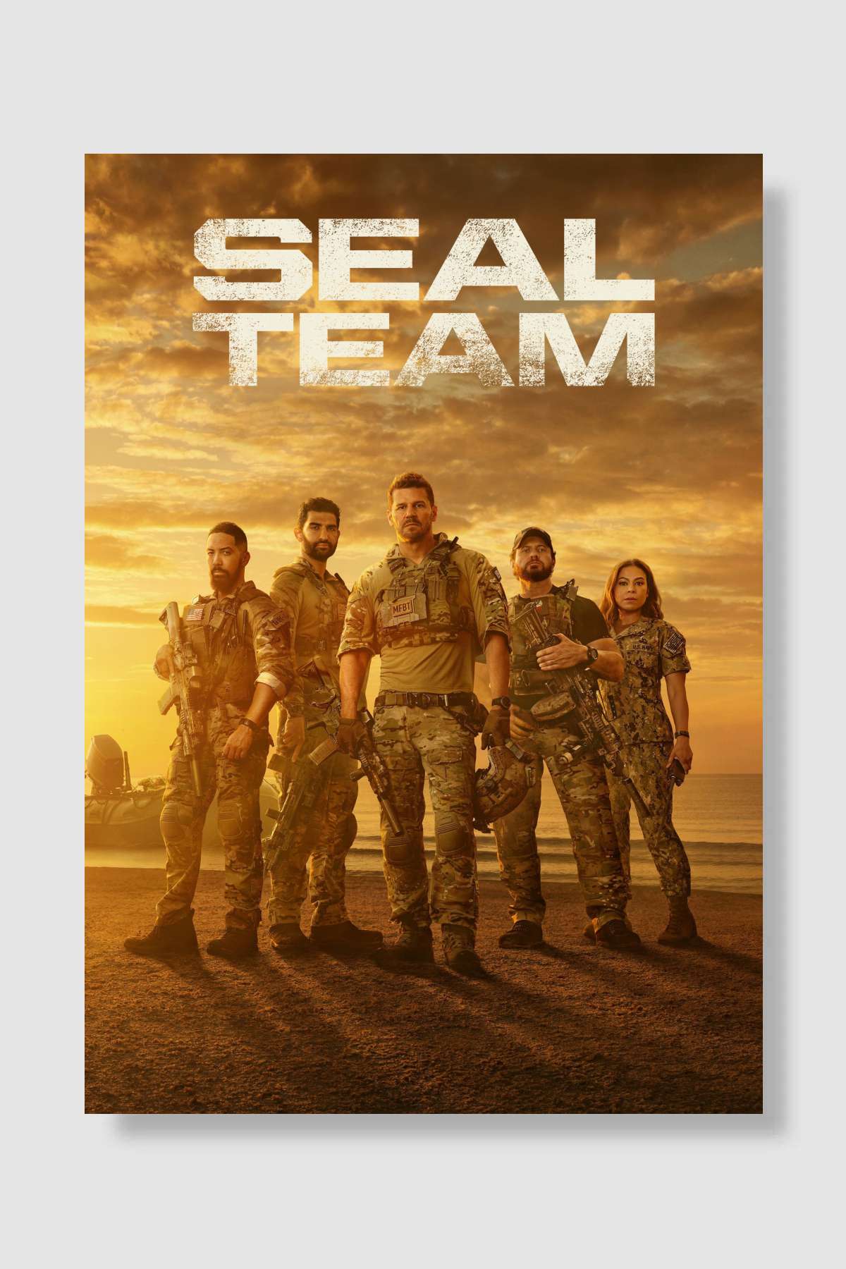 SEAL Team Dizi Poster Çerçevesiz Yüksek Kalite Dizi Afiş Duvar Poster
