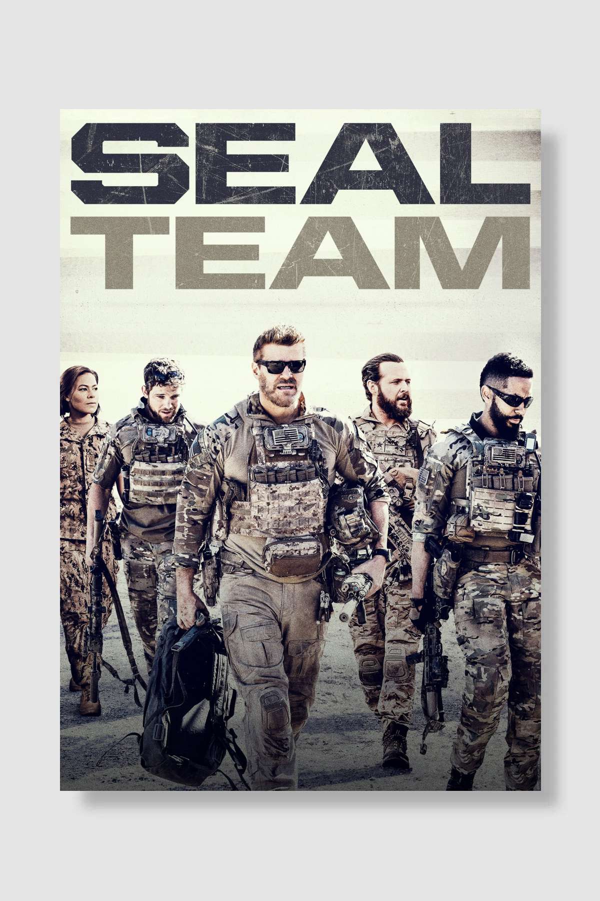 SEAL Team Dizi Poster Çerçevesiz Yüksek Kalite Dizi Afiş Duvar Poster