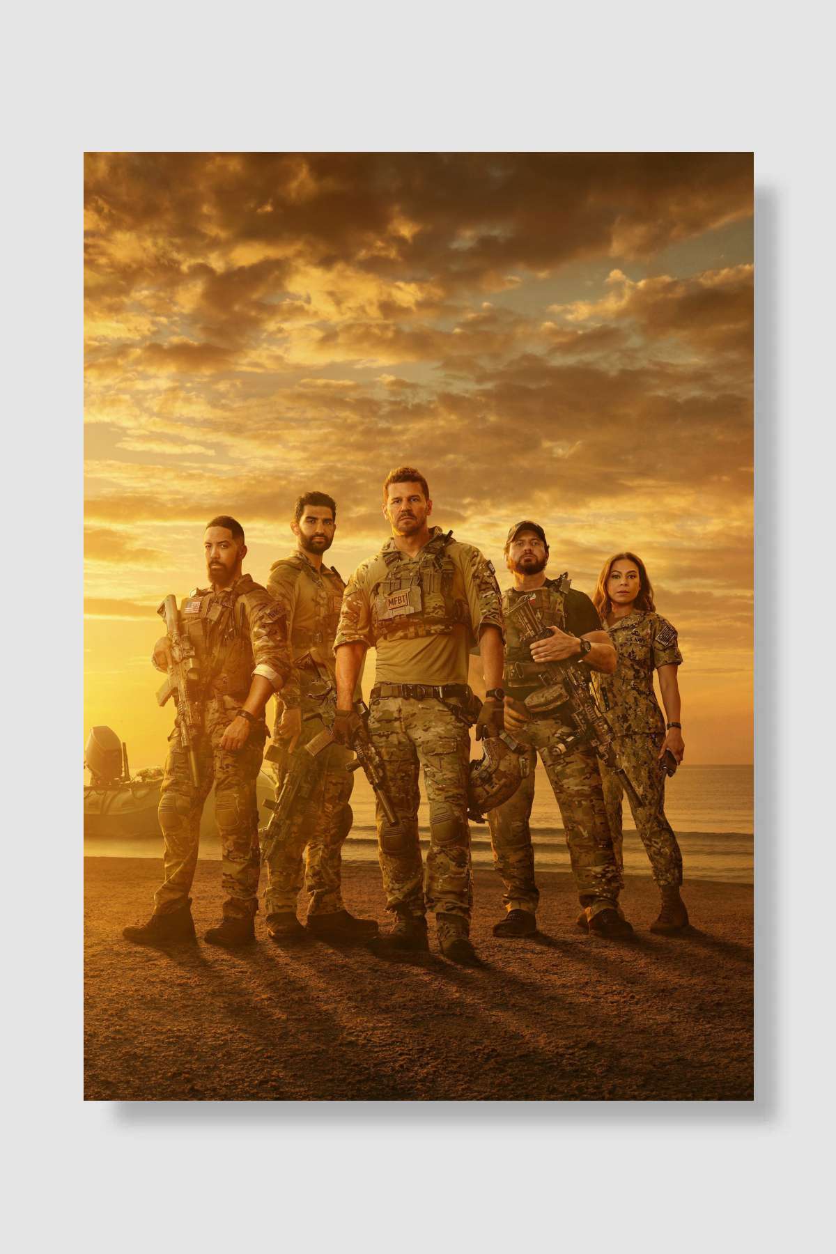 SEAL Team Dizi Poster Çerçevesiz Yüksek Kalite Dizi Afiş Duvar Poster