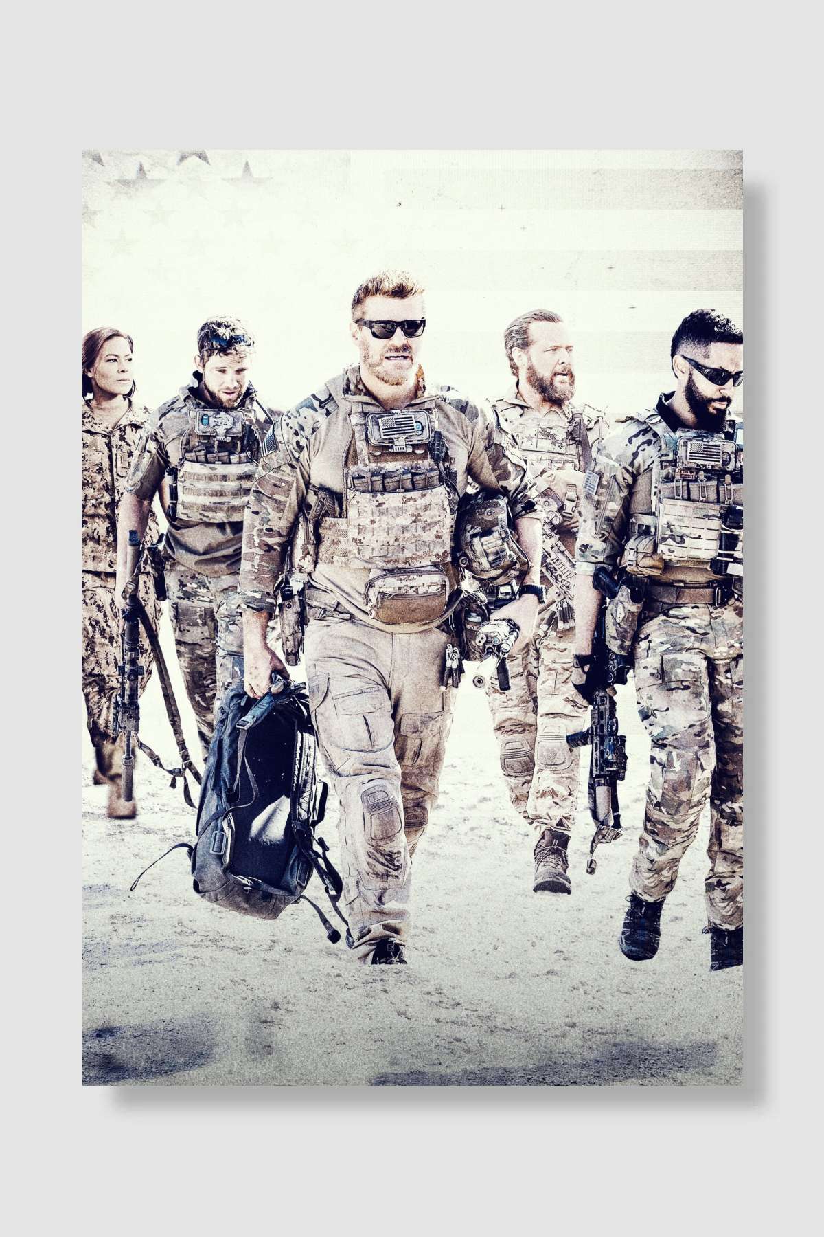 SEAL Team Dizi Poster Çerçevesiz Yüksek Kalite Dizi Afiş Duvar Poster