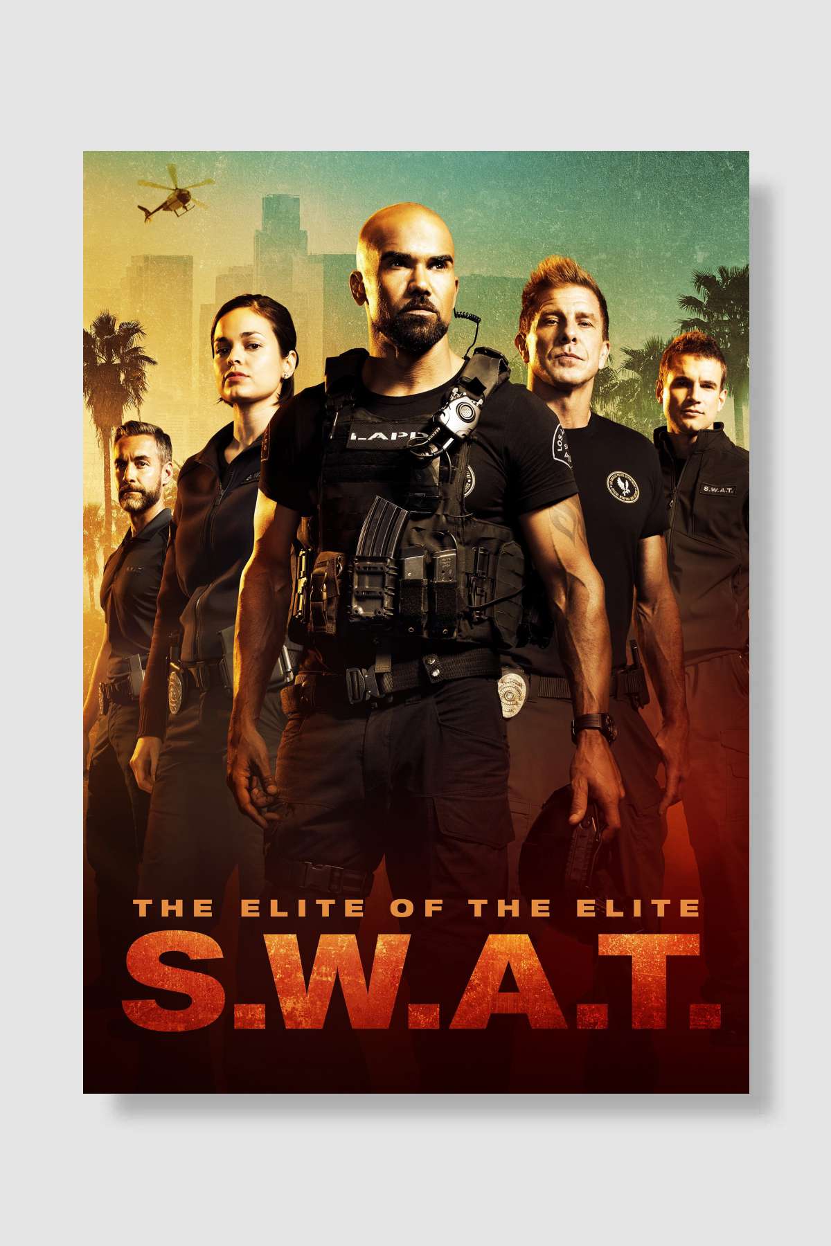 S.W.A.T. Dizi Poster Çerçevesiz Yüksek Kalite Dizi Afiş Duvar Poster