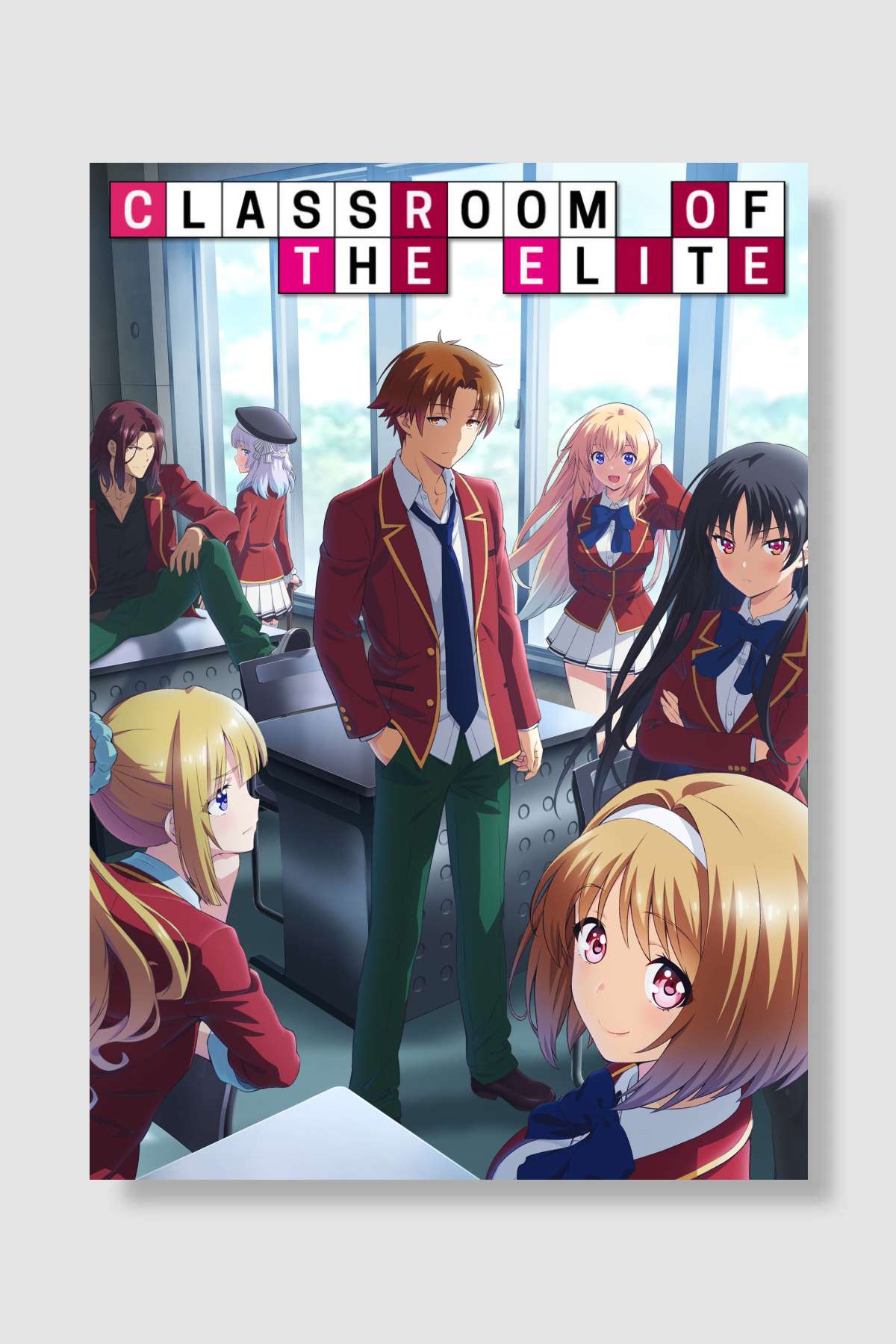 Youkoso Jitsuryoku Shijou Shugi no Kyoushitsu e - ようこそ実力至上主義の教室へ Dizi Poster Çerçevesiz Yüksek Kalite Dizi Afiş Duvar Poster