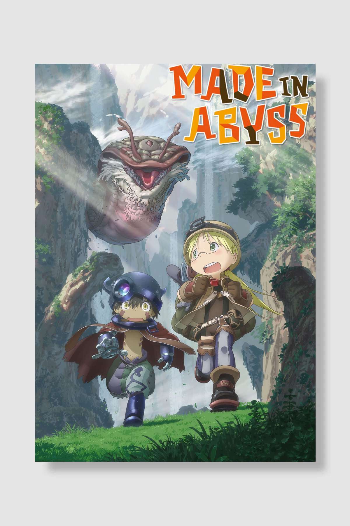Made in Abyss - メイドインアビス Dizi Poster Çerçevesiz Yüksek Kalite Dizi Afiş Duvar Poster