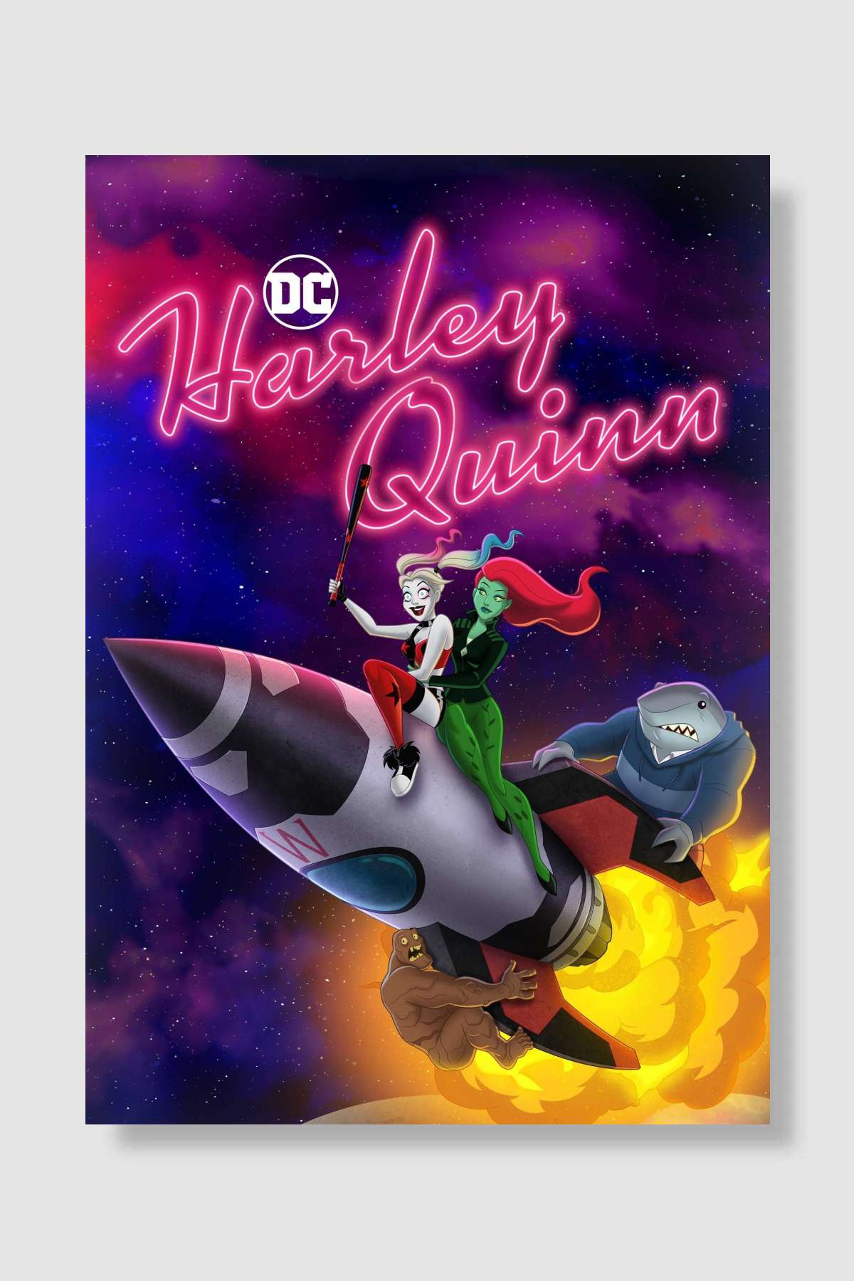 Harley Quinn Dizi Poster Çerçevesiz Yüksek Kalite Dizi Afiş Duvar Poster