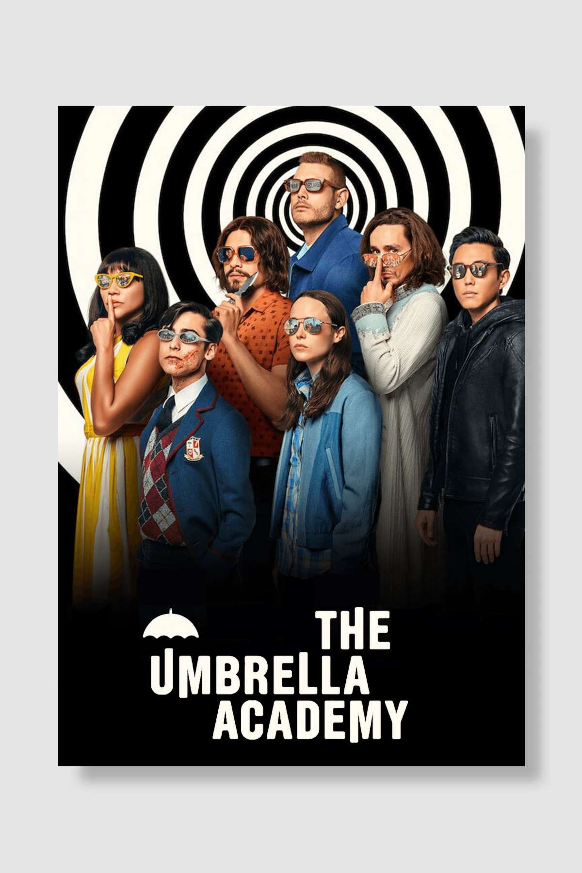 The Umbrella Academy Dizi Poster Çerçevesiz Yüksek Kalite Dizi Afiş Duvar Poster