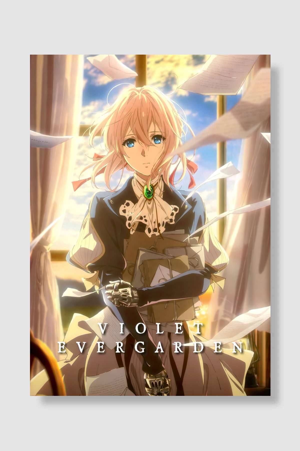 Violet Evergarden - ヴァイオレット・エヴァーガーデン Dizi Poster Çerçevesiz Yüksek Kalite Dizi Afiş Duvar Poster