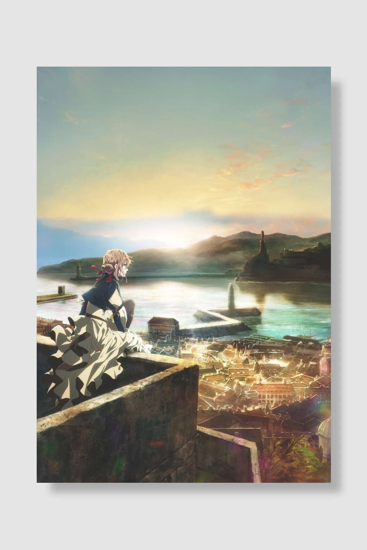 Violet Evergarden - ヴァイオレット・エヴァーガーデン Dizi Poster Çerçevesiz Yüksek Kalite Dizi Afiş Duvar Poster