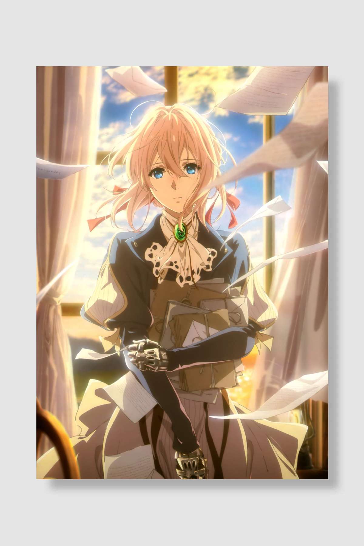 Violet Evergarden - ヴァイオレット・エヴァーガーデン Dizi Poster Çerçevesiz Yüksek Kalite Dizi Afiş Duvar Poster