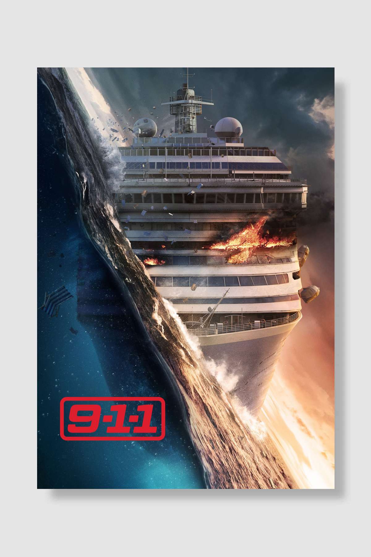 9-1-1 Dizi Poster Çerçevesiz Yüksek Kalite Dizi Afiş Duvar Poster