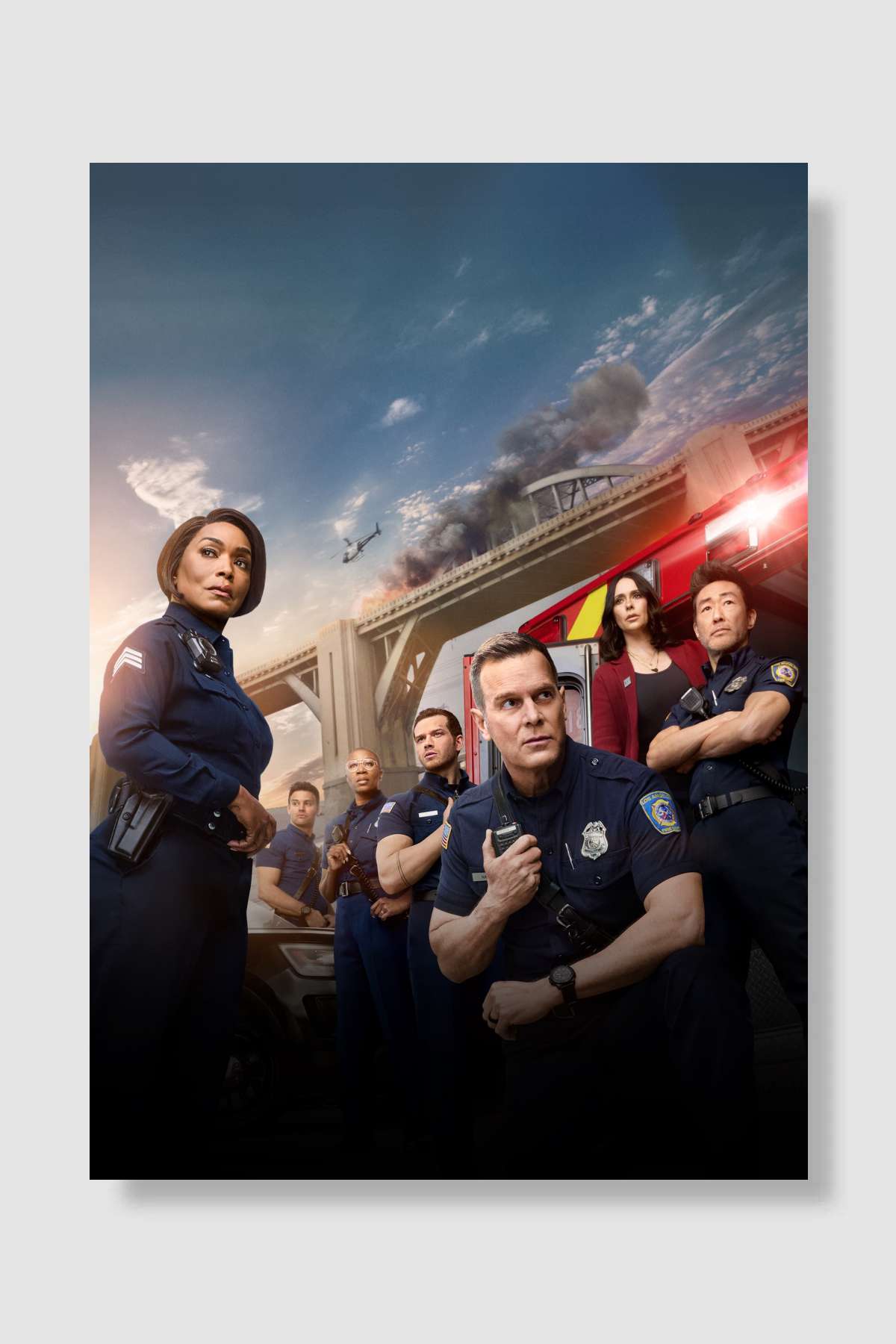 9-1-1 Dizi Poster Çerçevesiz Yüksek Kalite Dizi Afiş Duvar Poster
