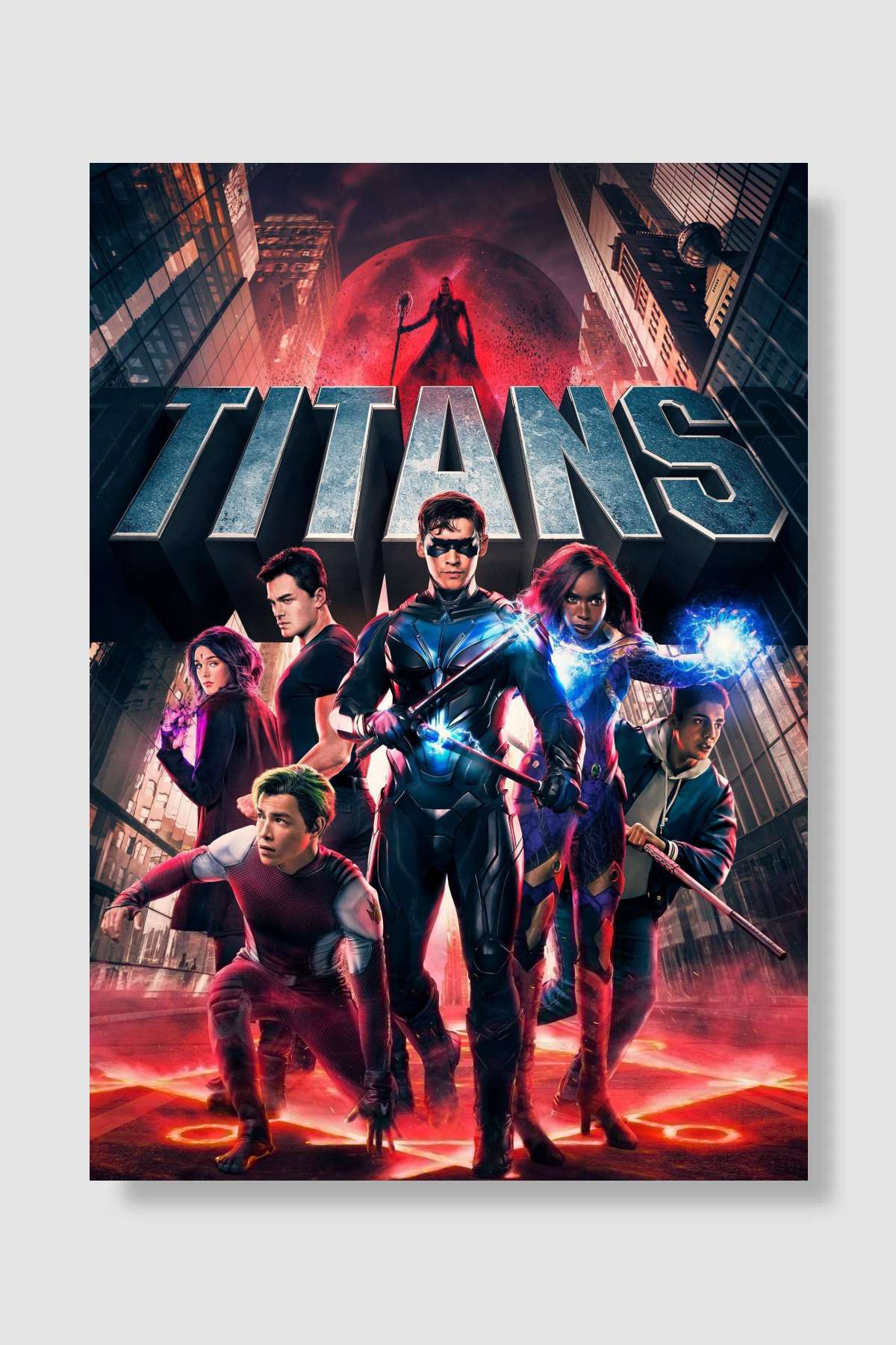 Titans Dizi Poster Çerçevesiz Yüksek Kalite Dizi Afiş Duvar Poster