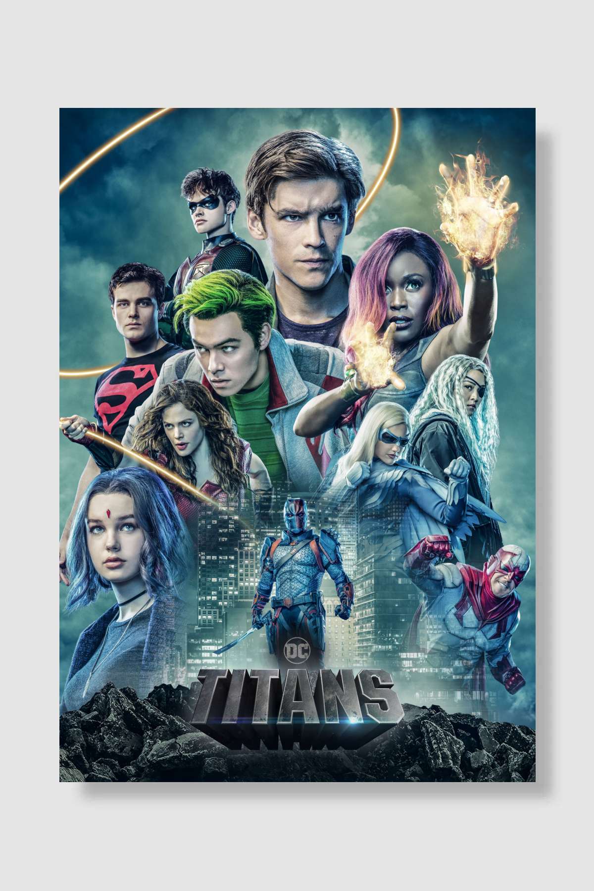 Titans Dizi Poster Çerçevesiz Yüksek Kalite Dizi Afiş Duvar Poster