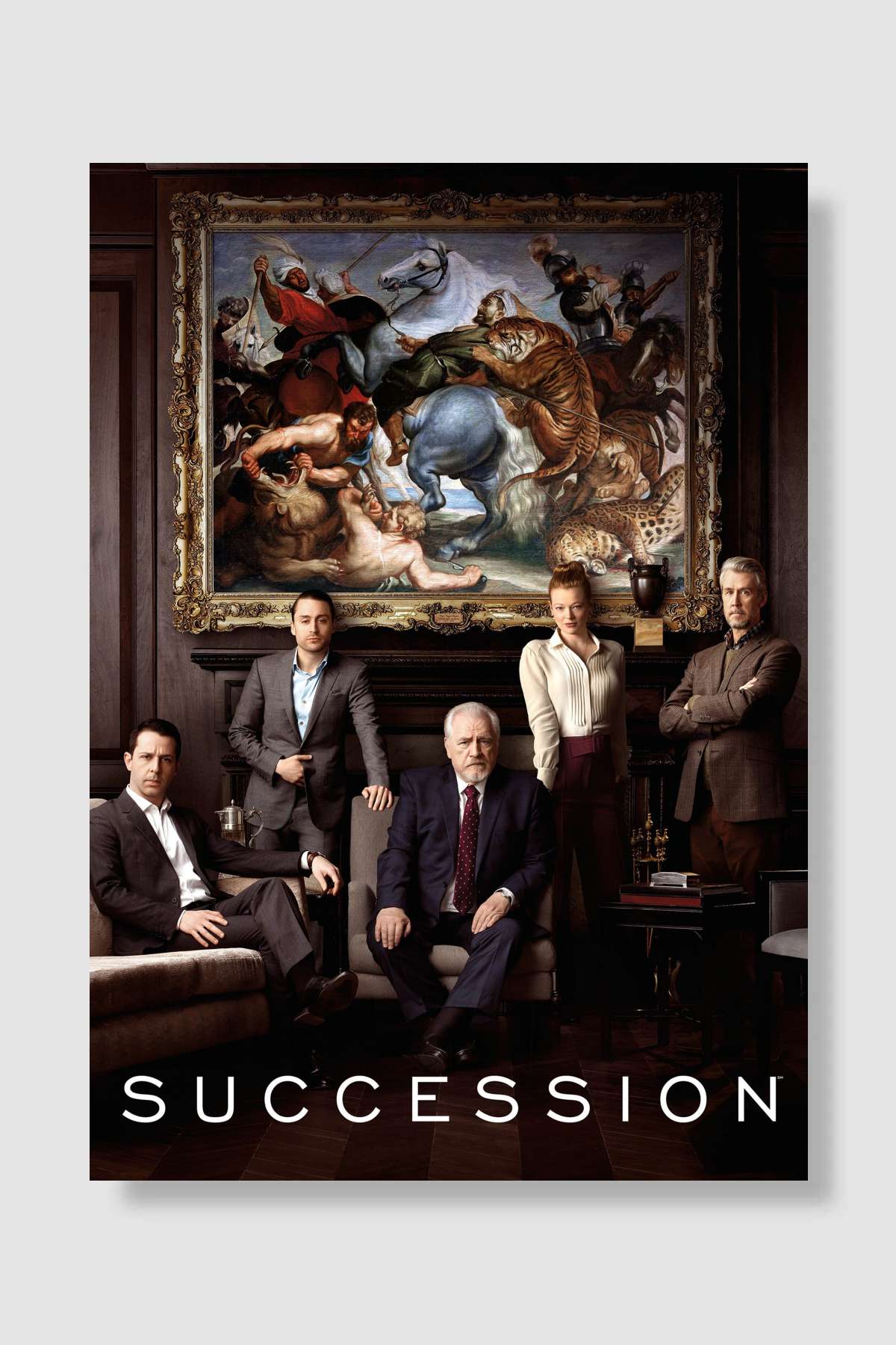 Succession Dizi Poster Çerçevesiz Yüksek Kalite Dizi Afiş Duvar Poster