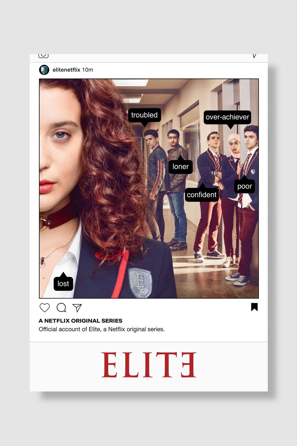 Élite Dizi Poster Çerçevesiz Yüksek Kalite Dizi Afiş Duvar Poster