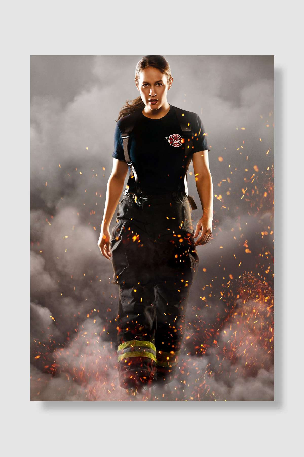 Station 19 Dizi Poster Çerçevesiz Yüksek Kalite Dizi Afiş Duvar Poster