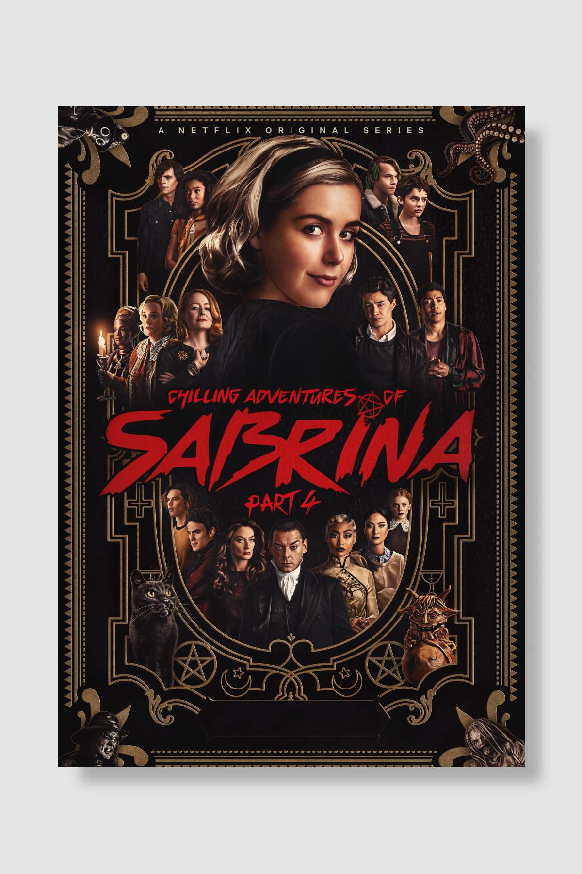 Chilling Adventures of Sabrina Dizi Poster Çerçevesiz Yüksek Kalite Dizi Afiş Duvar Poster
