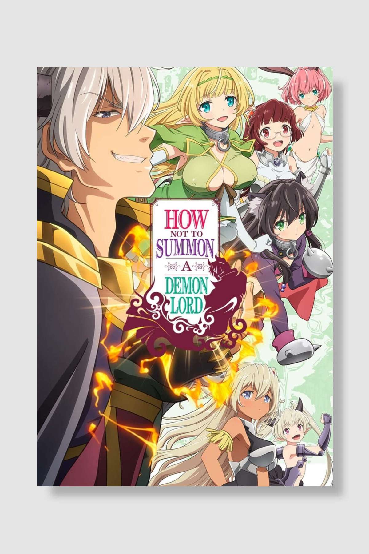 Isekai Maou to Shoukan Shoujo no Dorei Majutsu - 異世界魔王と召喚少女の奴隷魔術 Dizi Poster Çerçevesiz Yüksek Kalite Dizi Afiş Duvar Poster