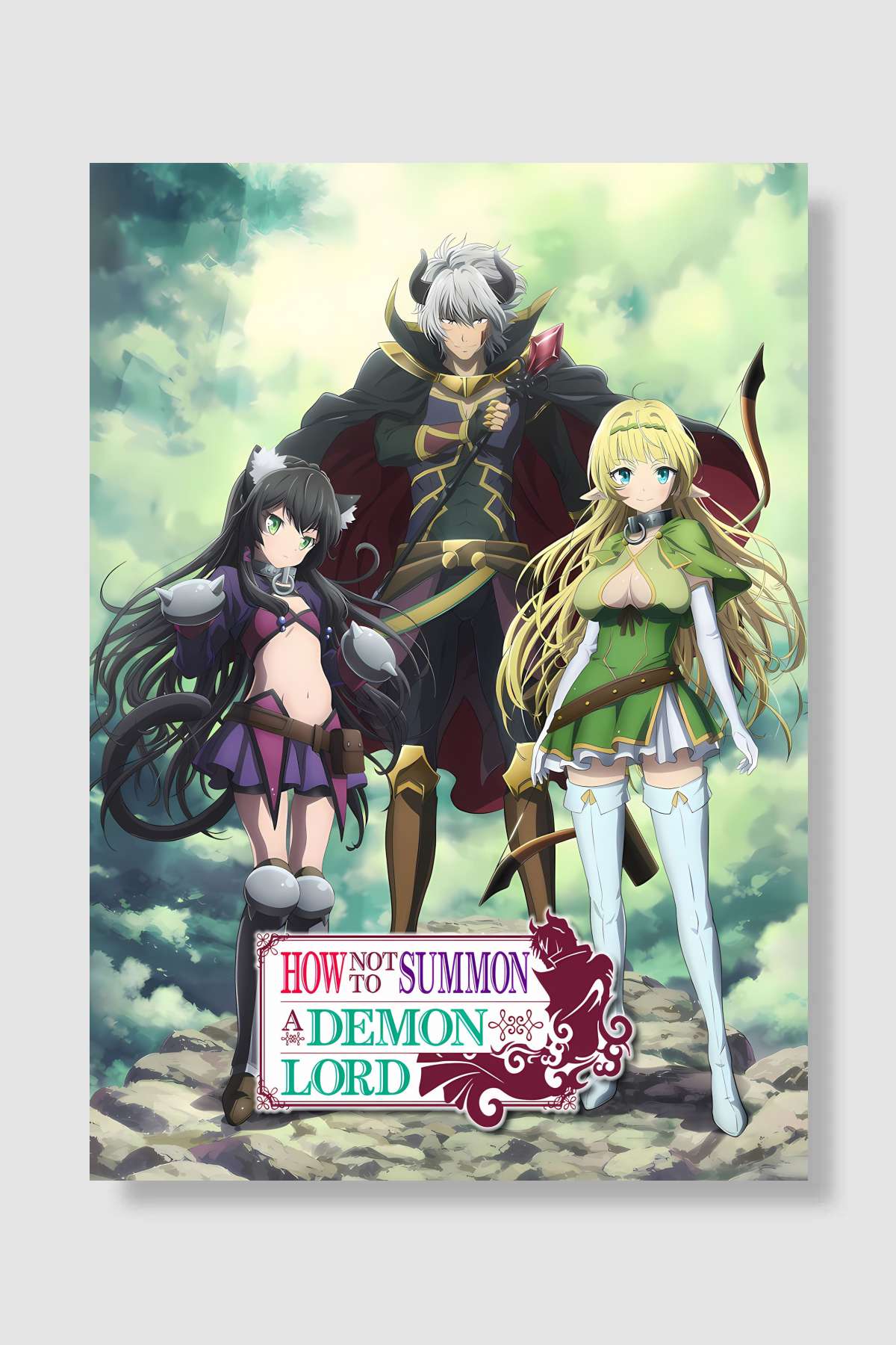 Isekai Maou to Shoukan Shoujo no Dorei Majutsu - 異世界魔王と召喚少女の奴隷魔術 Dizi Poster Çerçevesiz Yüksek Kalite Dizi Afiş Duvar Poster