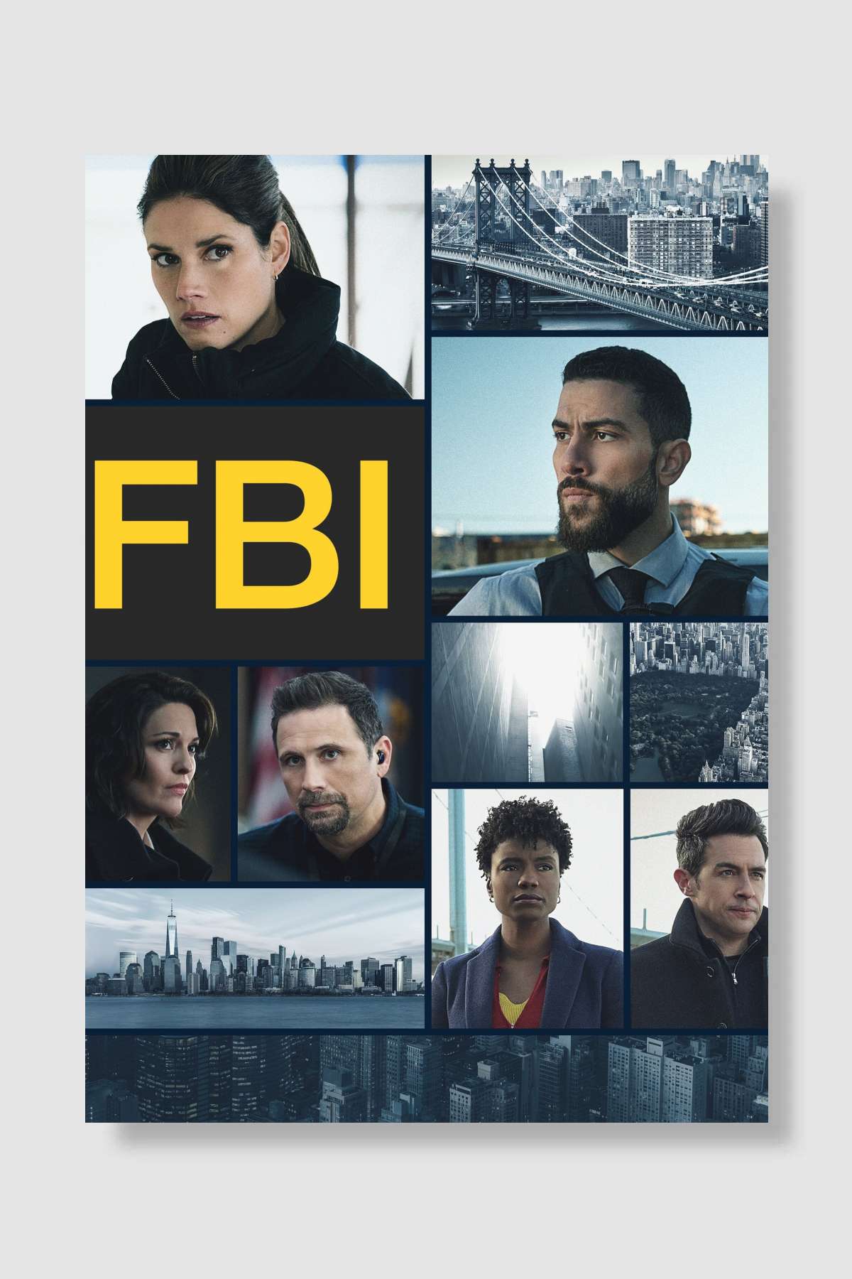 FBI Dizi Poster Çerçevesiz Yüksek Kalite Dizi Afiş Duvar Poster