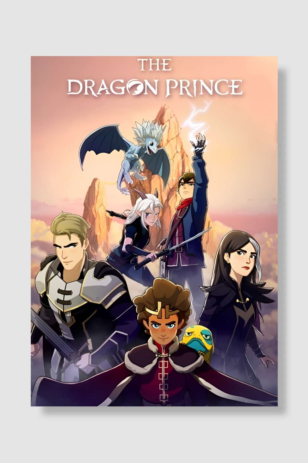 Ejderhalar Prensi - The Dragon Prince Dizi Poster Çerçevesiz Yüksek Kalite Dizi Afiş Duvar Poster